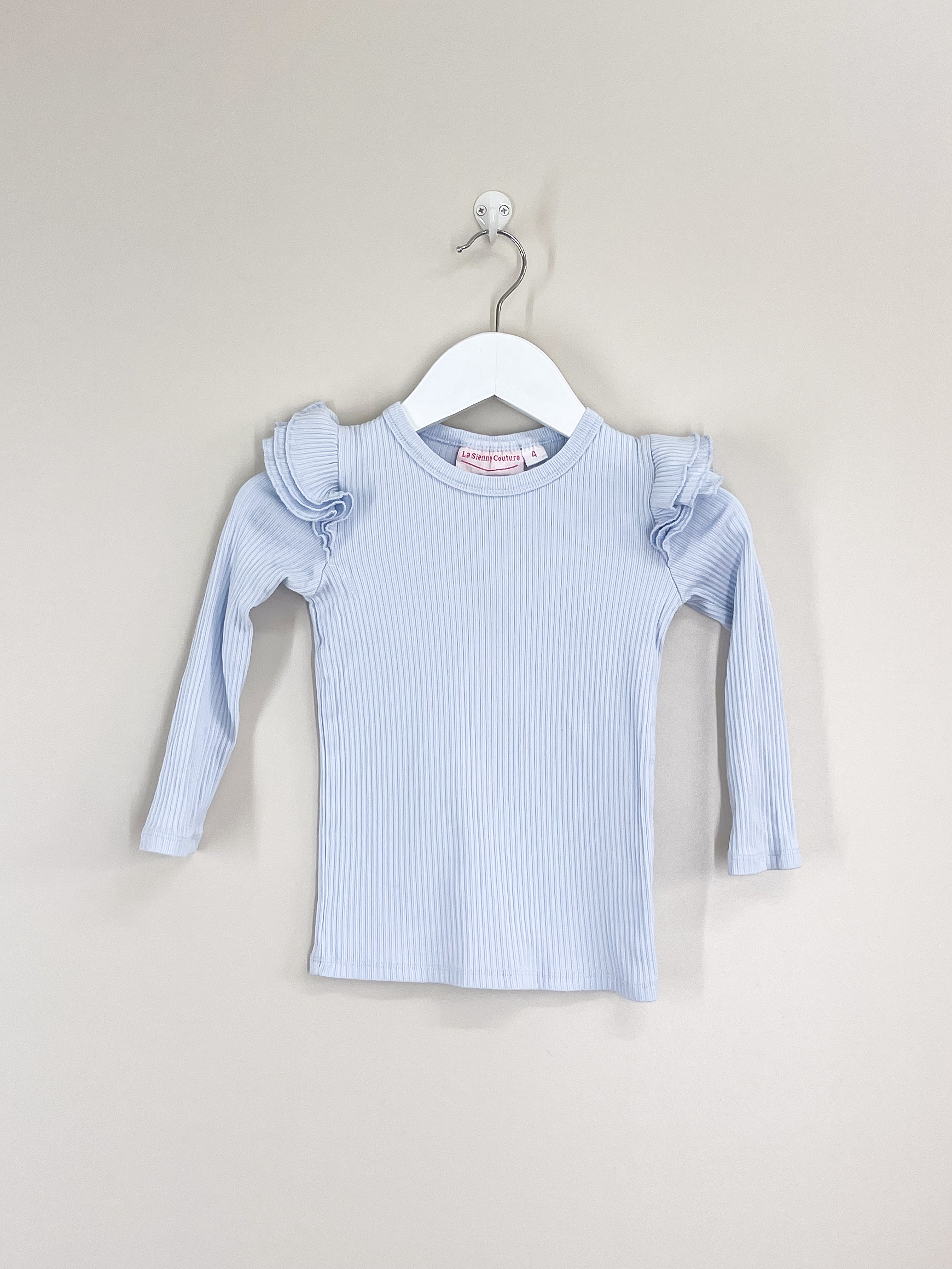 La Sienna rib cozy flutter tee (4y)