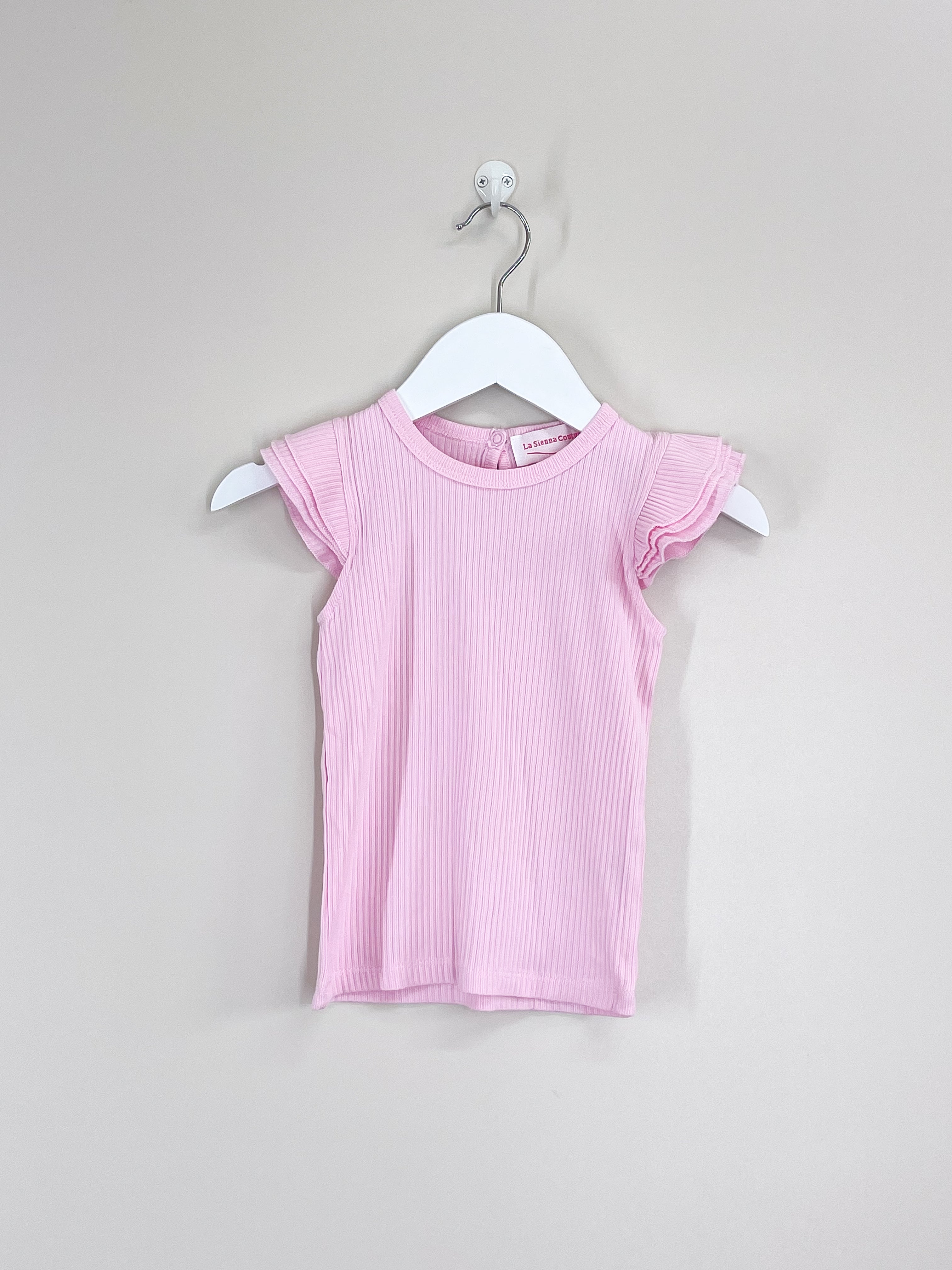 La Sienna rib cozy flutter tee (3y)