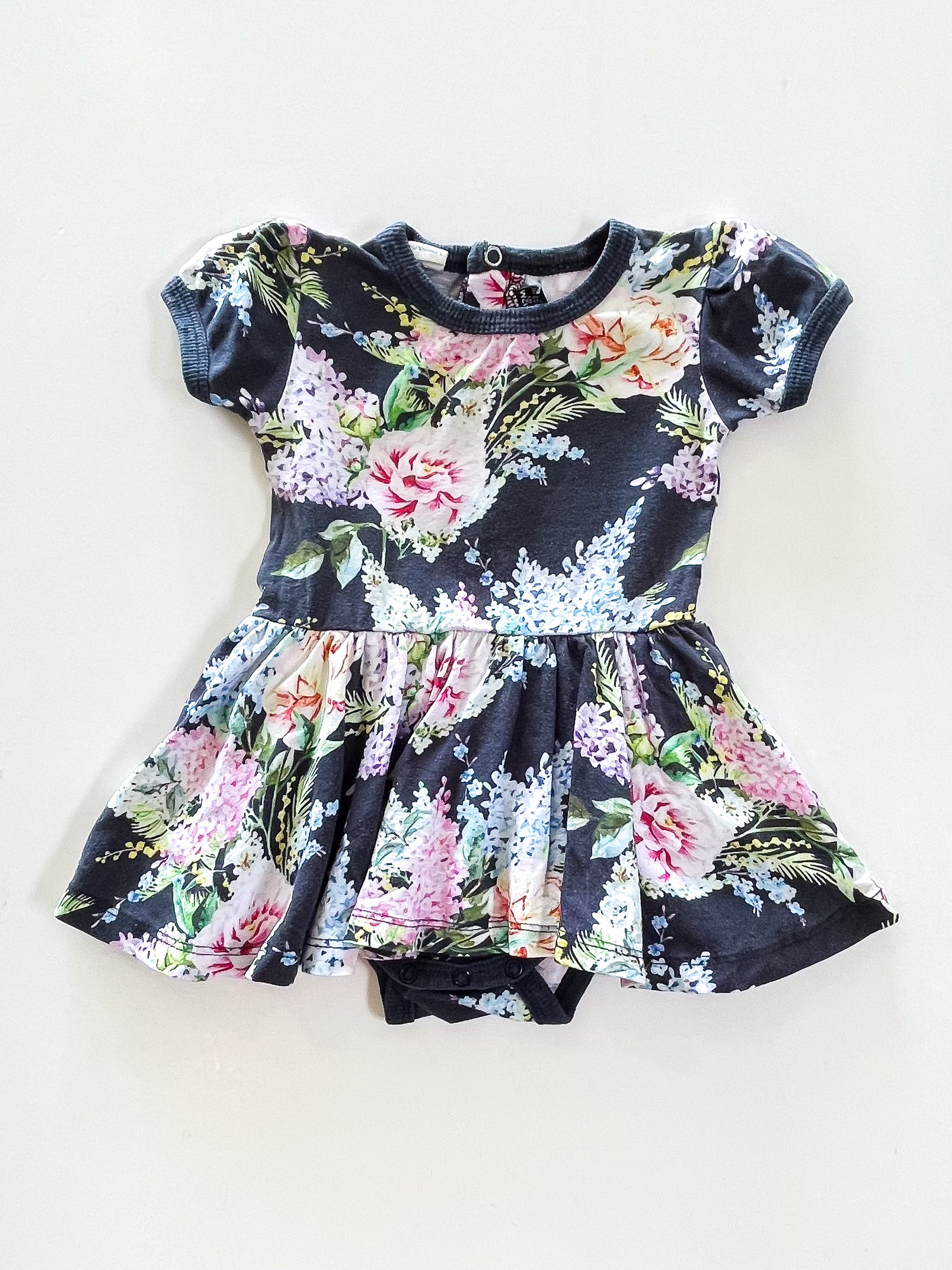 Rock Your Baby floral waisted dress (6-12m)