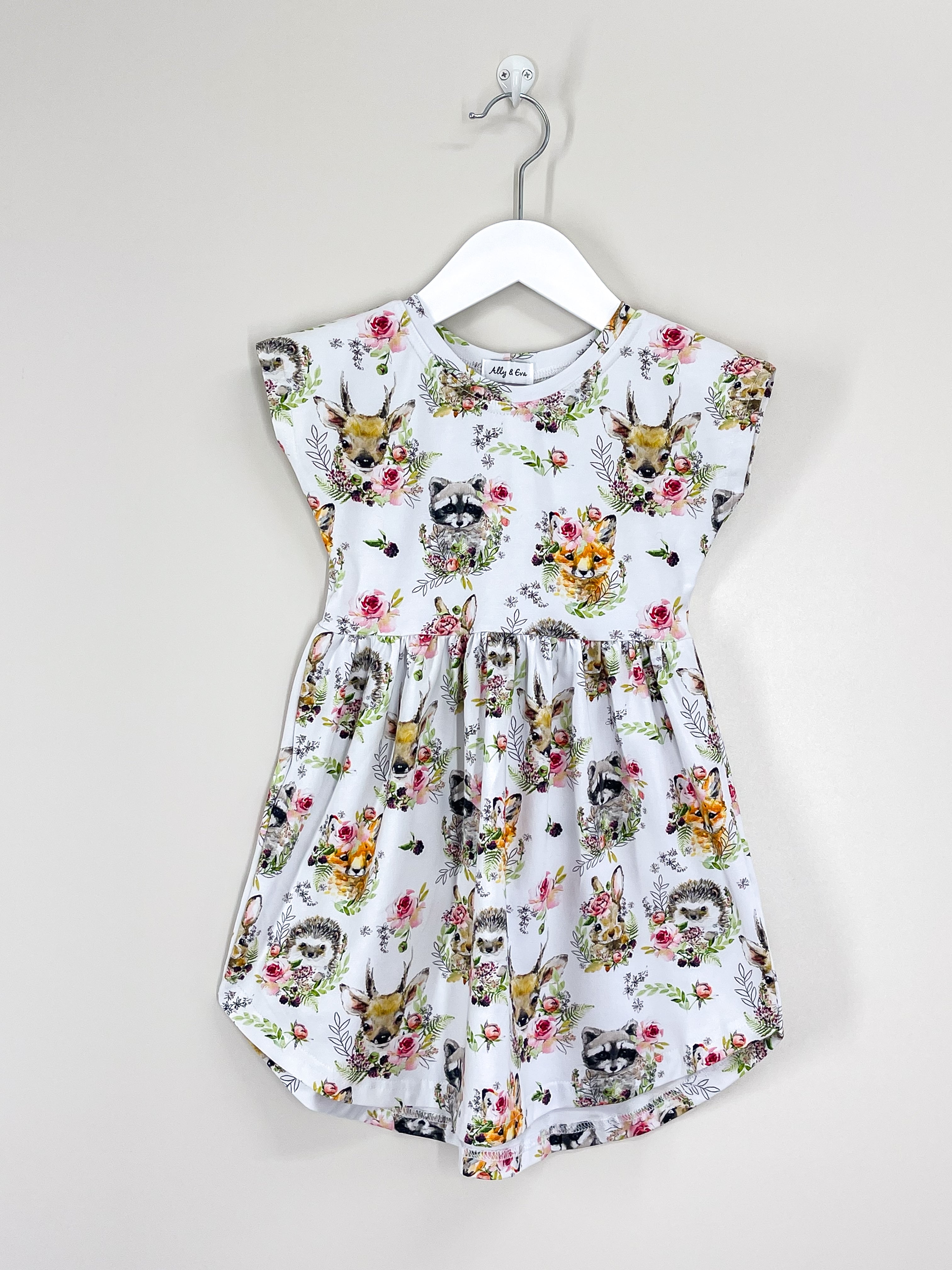 Ally & Eva animal portraits dress (3-4y)