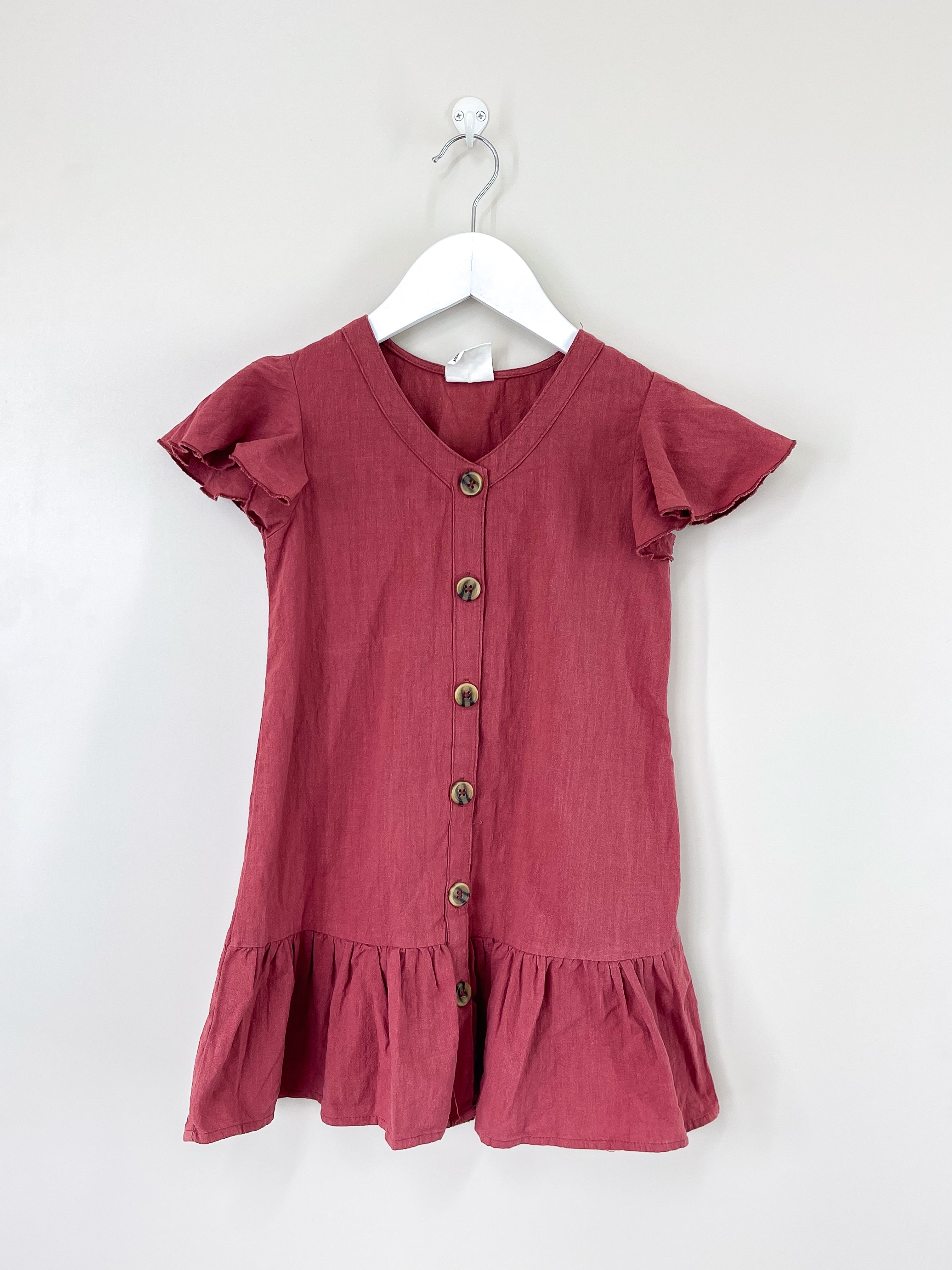 Cotton On Kids button down flutter dress (5y)