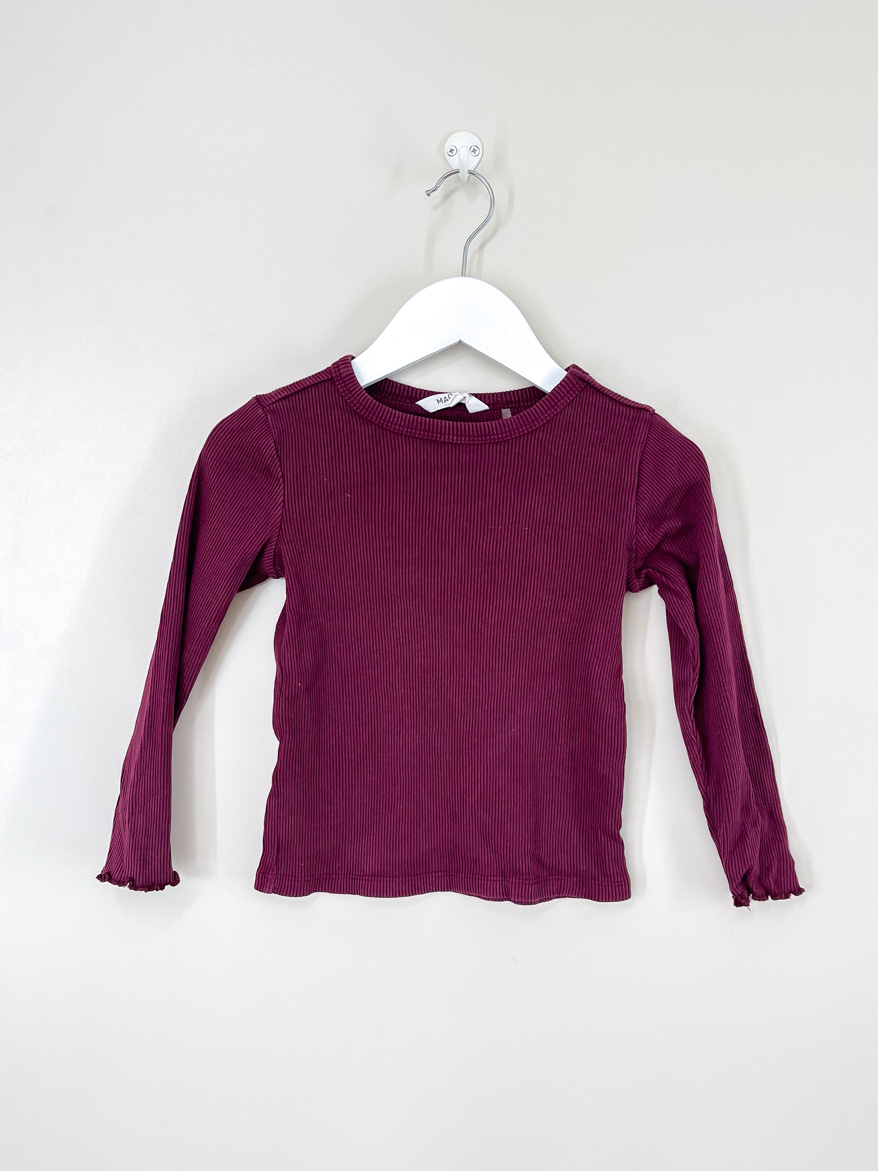 Mac & Ellie long sleeve rib tee (5y)