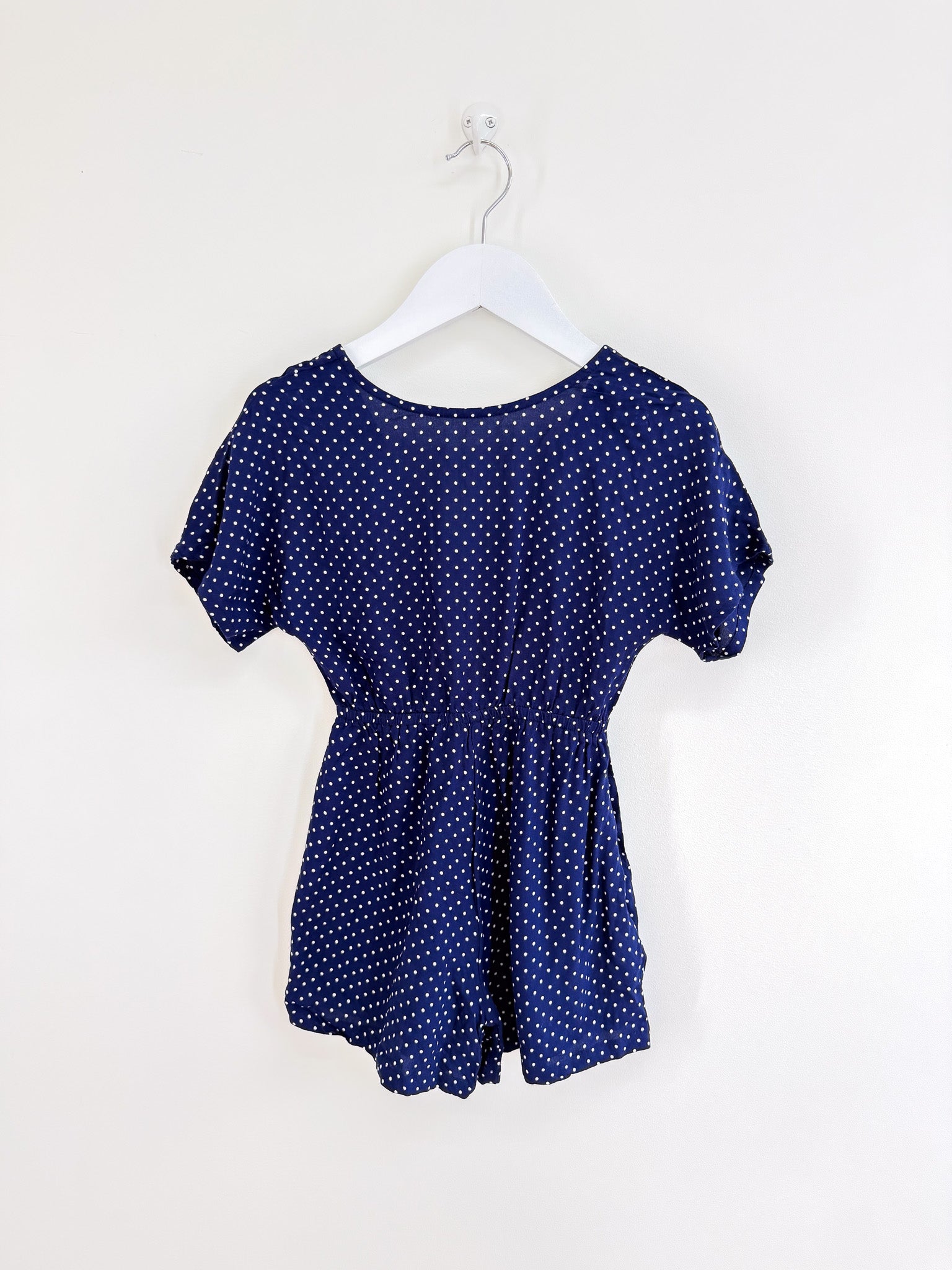 Next navy spot playsuit (5y)