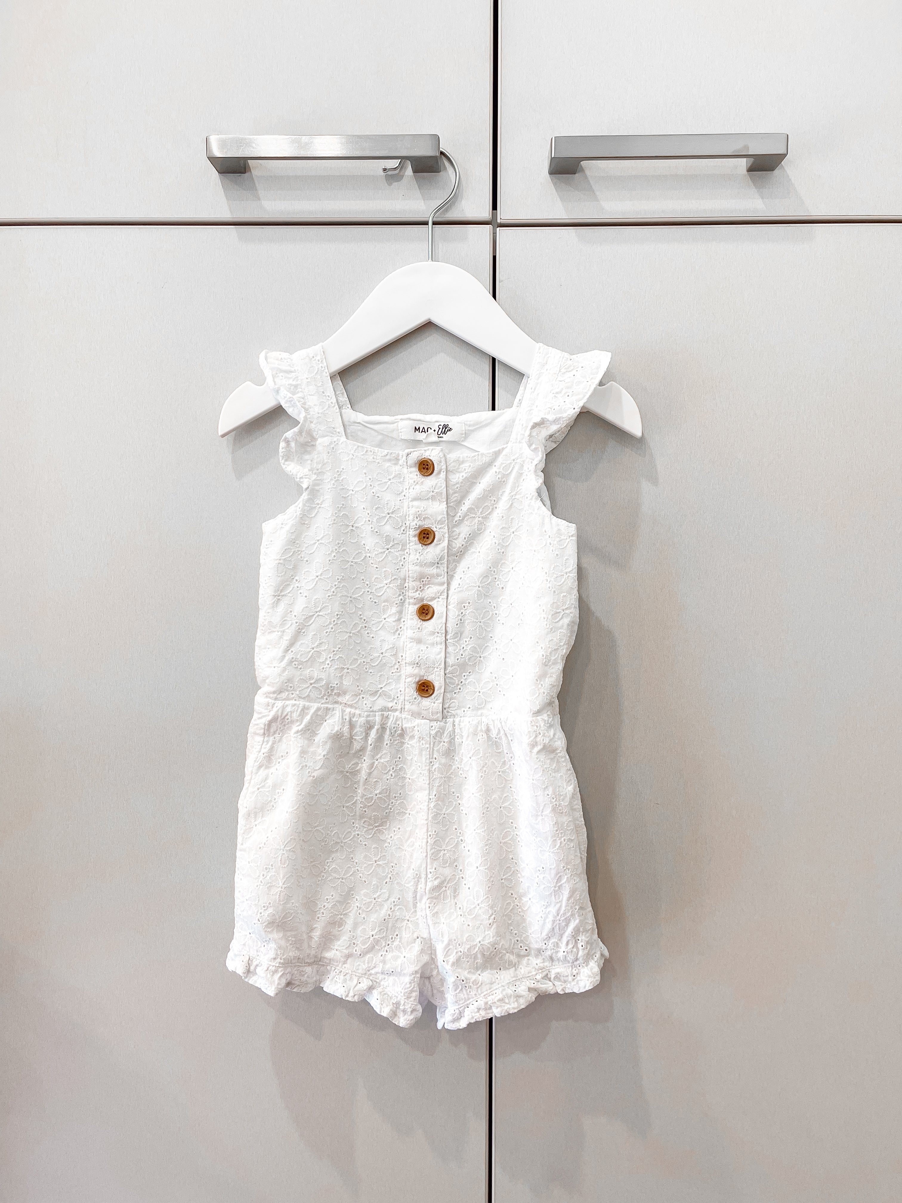 Mac & Ellie broderie playsuit (3y)