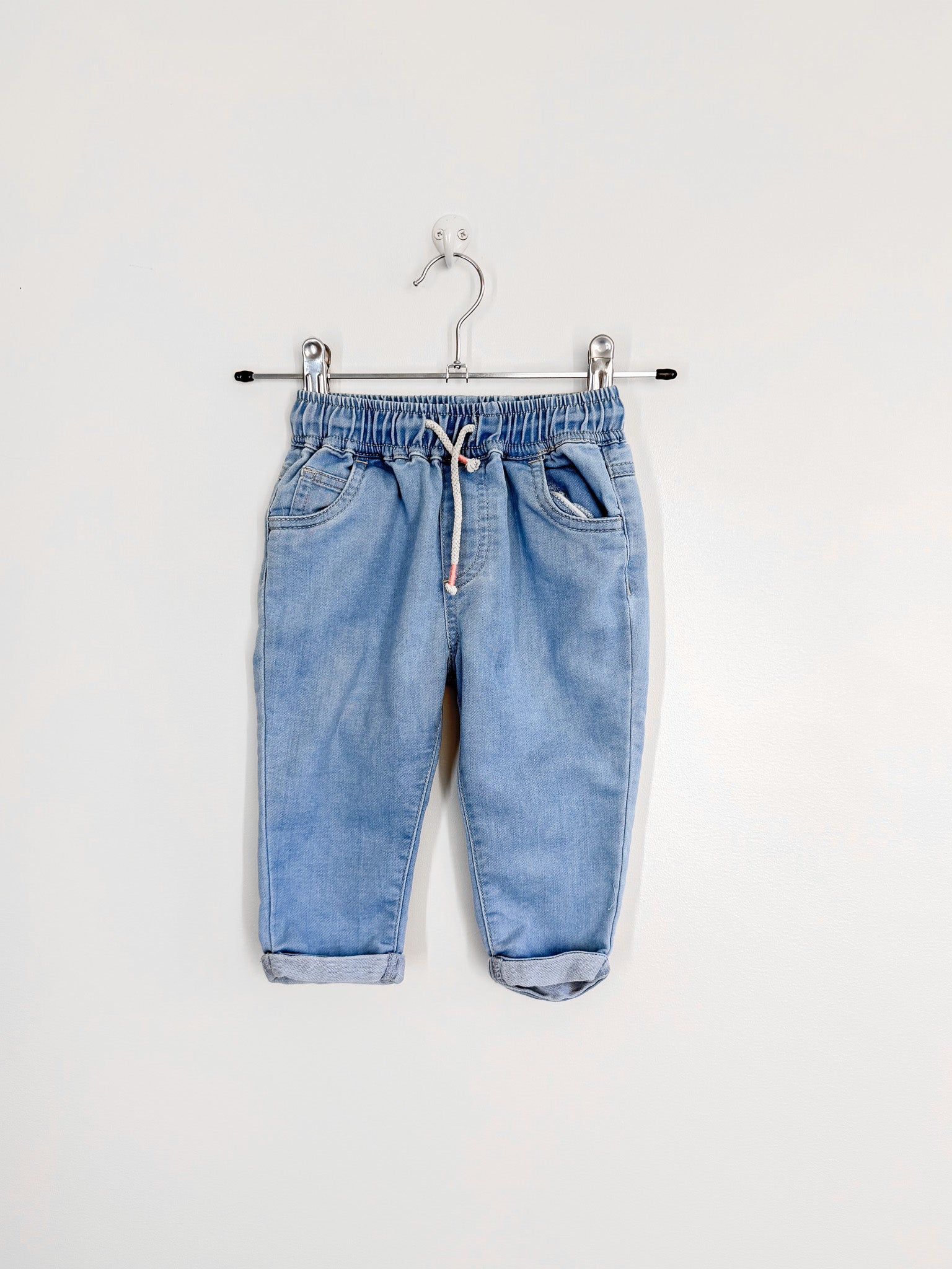 Teeny Weeny pull up soft denim jeans (6-12m)