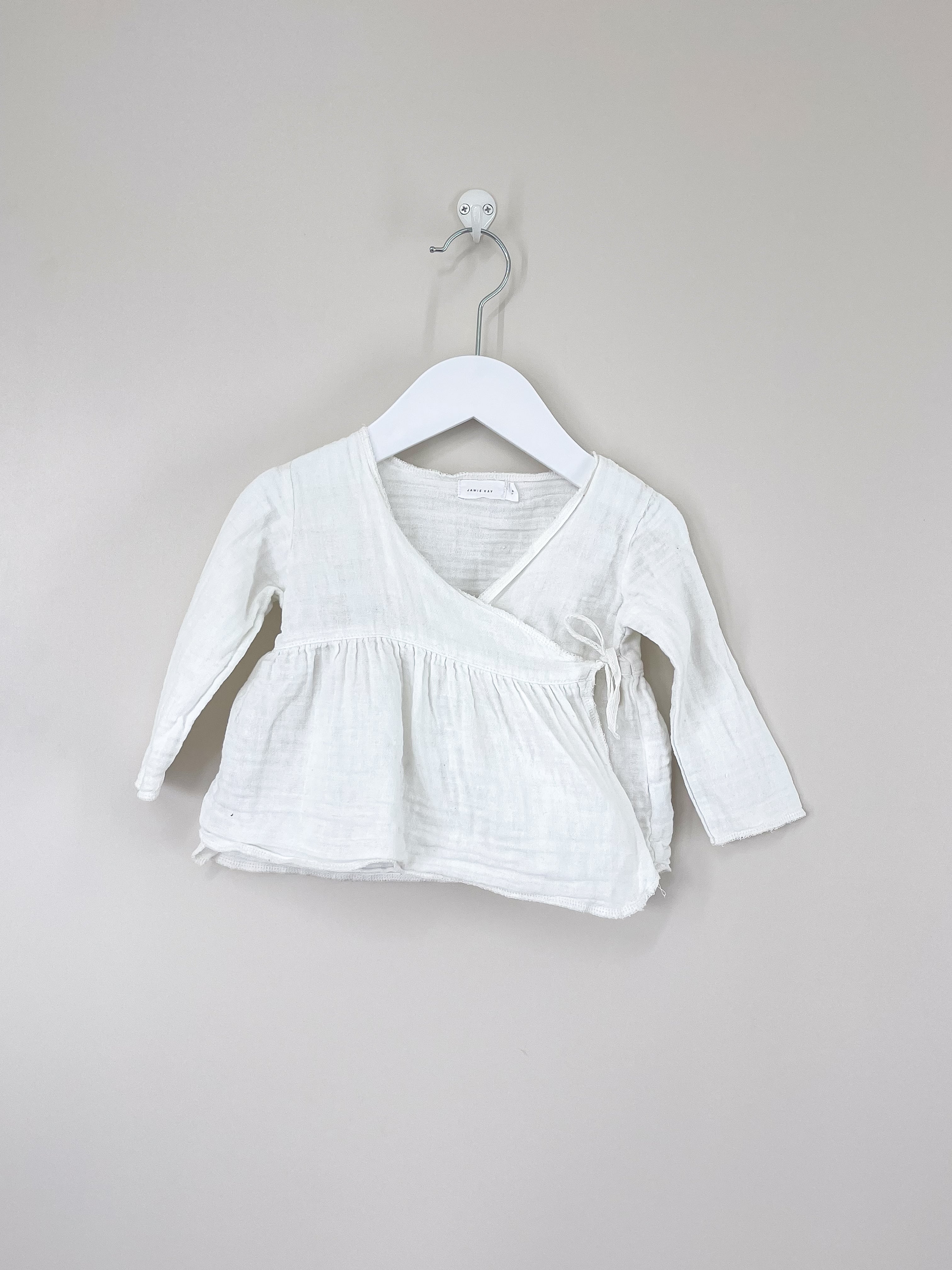 Jamie Kay organic muslin wrap top (1y)