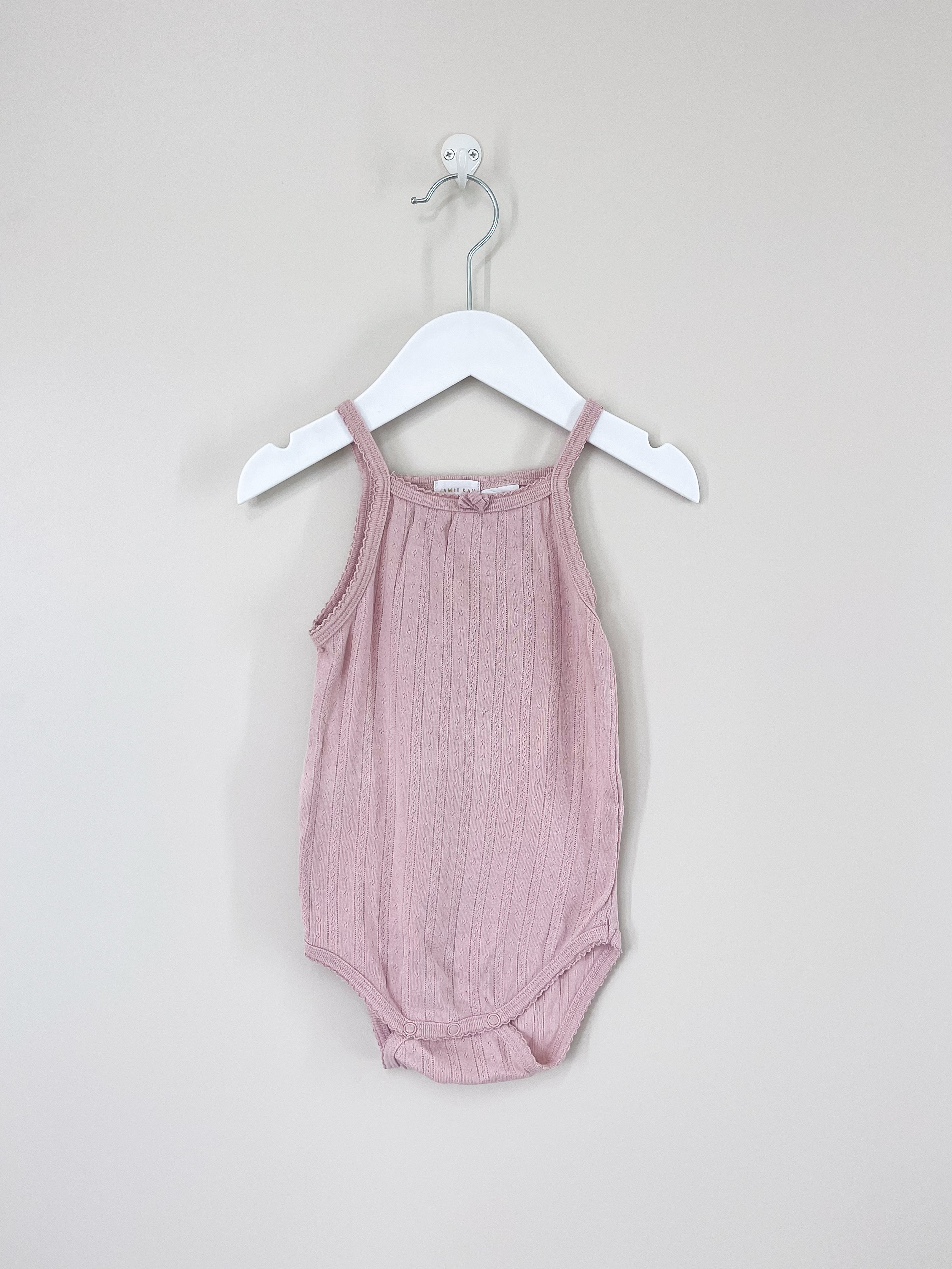 Jamie Kay organic pointelle singletsuit (2y)