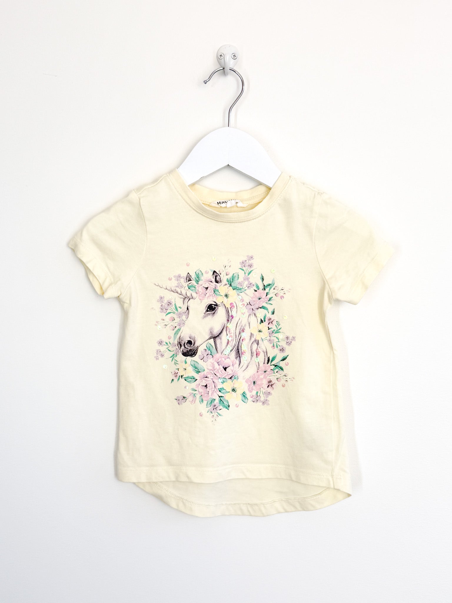 Mac & Ellie unicorn tee (3y)