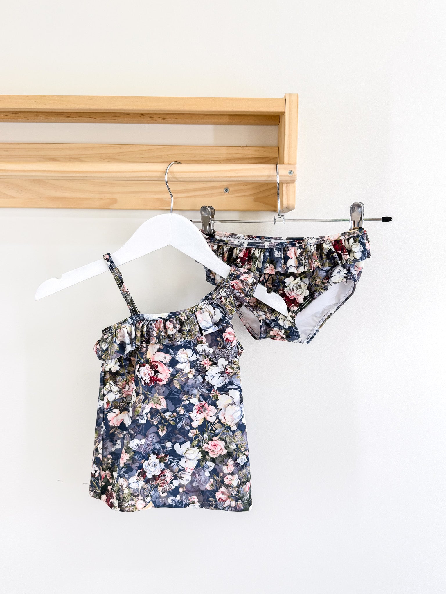 The Vintage Plume floral swim set SPF 50+ (3y)
