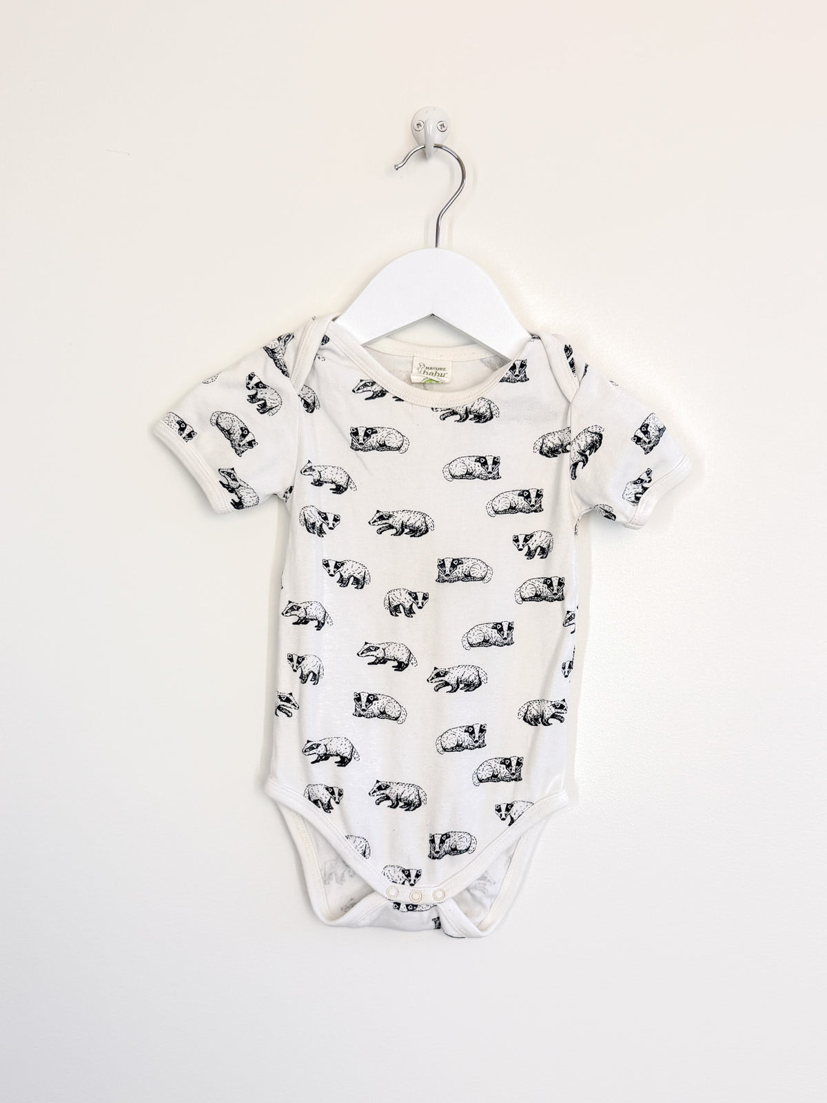 Nature Baby organic bodysuit - badger (6-12m)