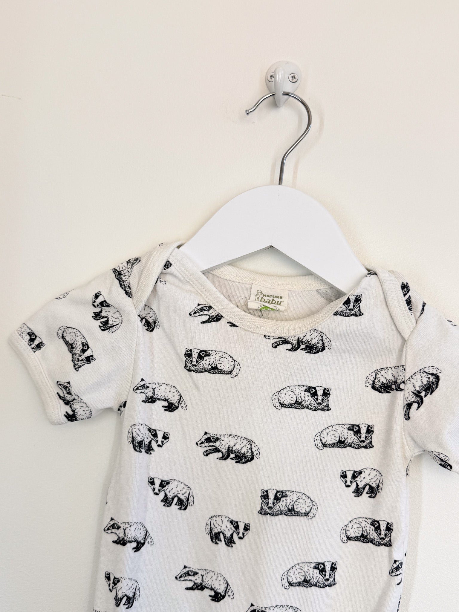 Nature Baby organic bodysuit - badger (6-12m)