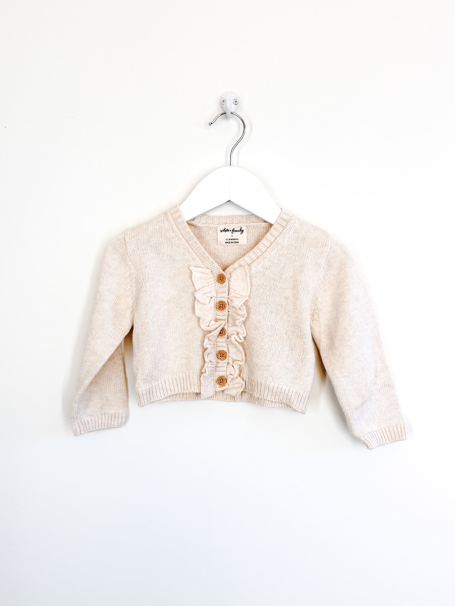 Wilson & Frenchy ruffle knit cardigan (12-18m)