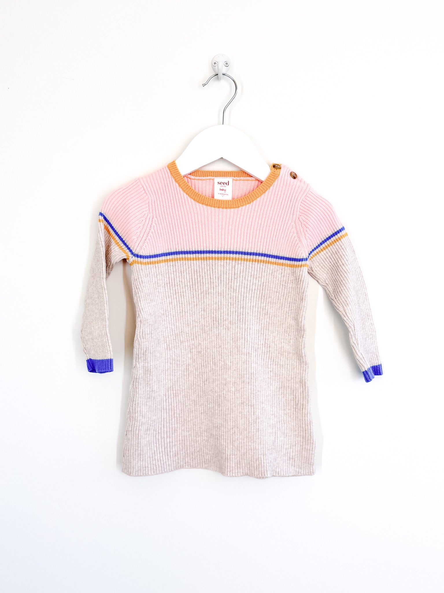 Seed Heritage striped knit dress (12-18m)