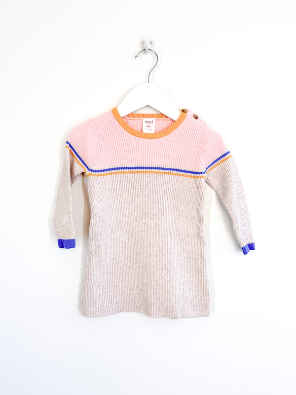 Seed Heritage striped knit dress (12-18m)