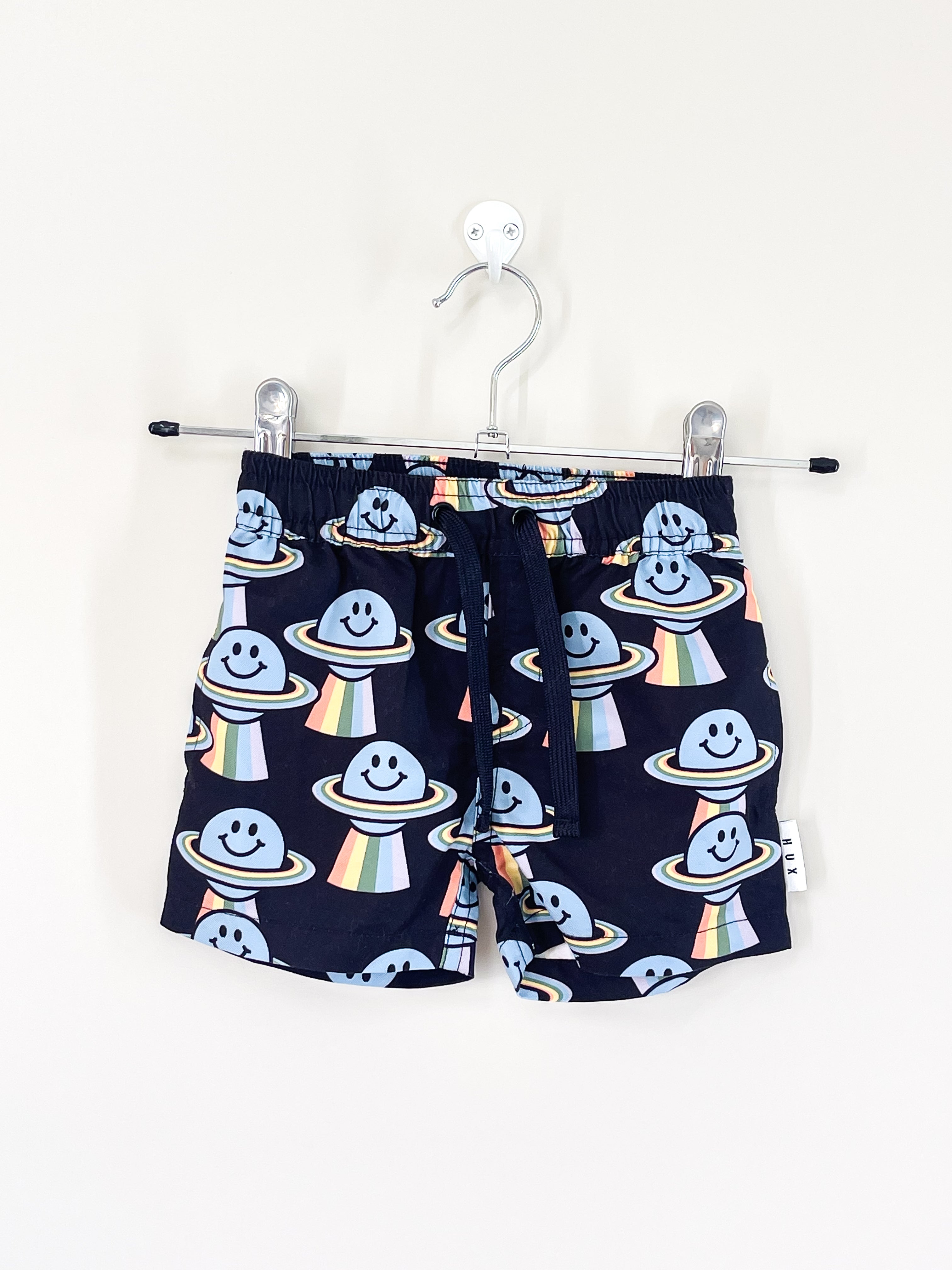 Hux rainbow planet swim shorts (6-12m)