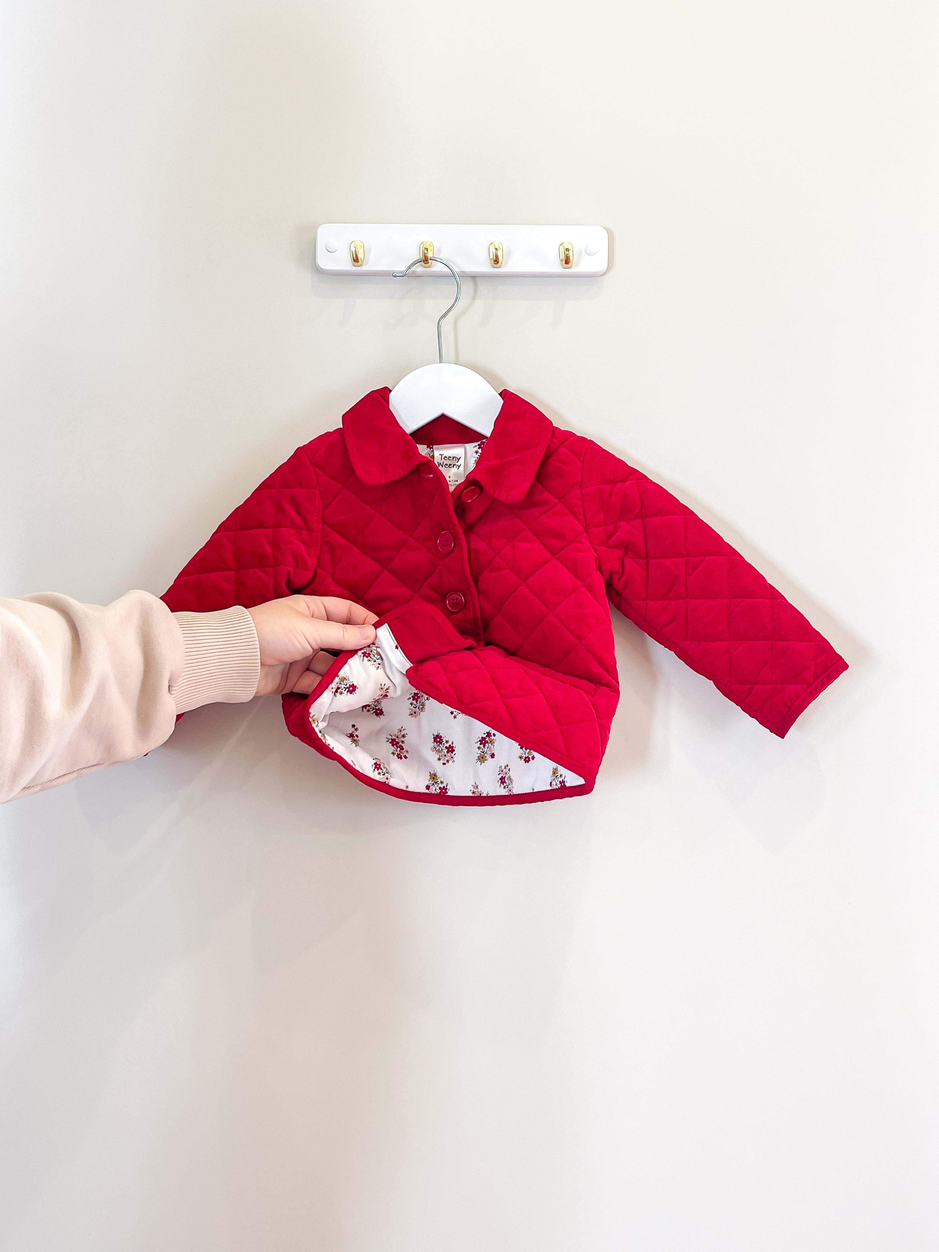 Teeny Weeny quilted pincord jacket (6-12m)