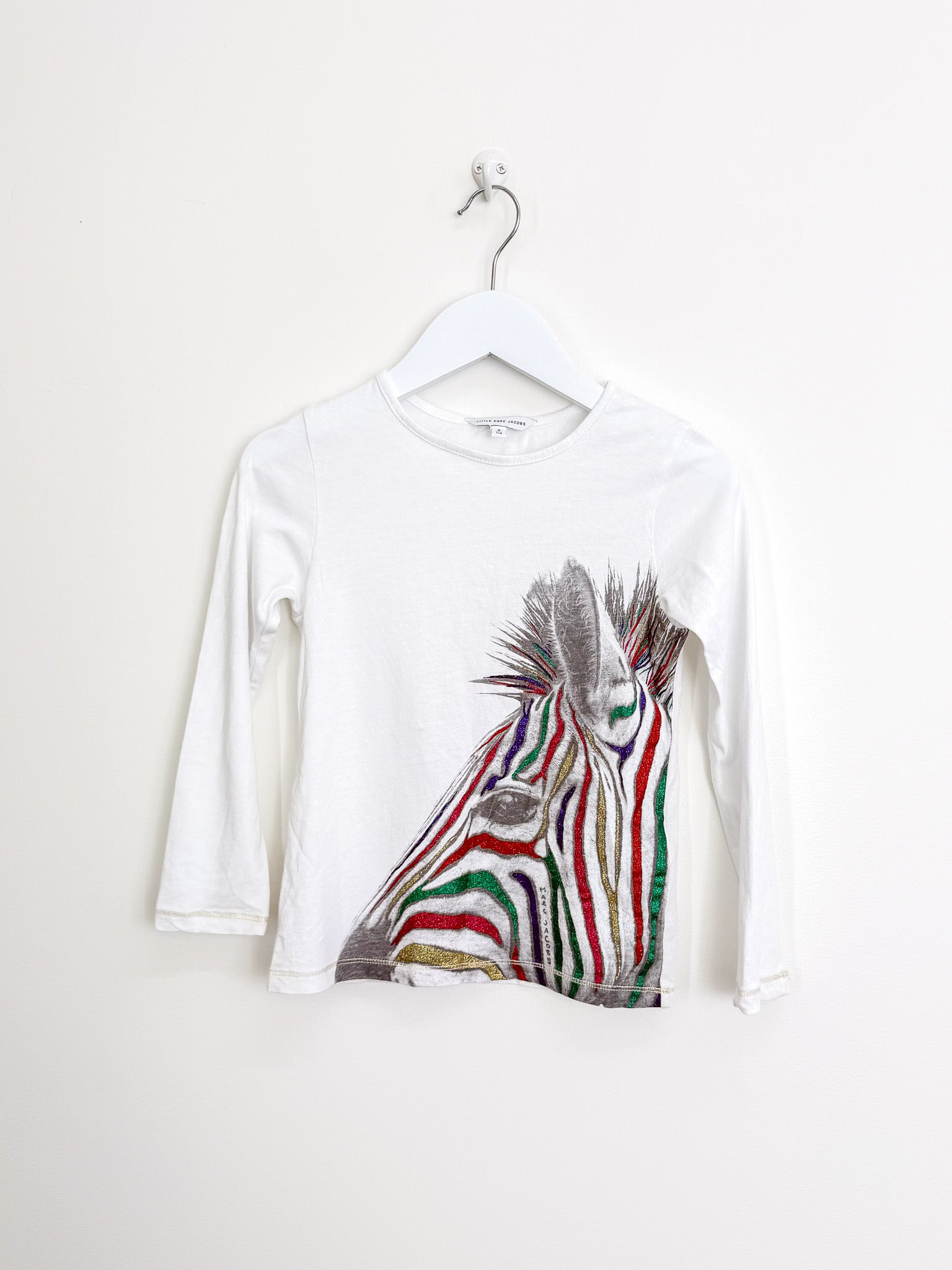 Little Marc Jacobs rainbow zebra long sleeve tee (6y)