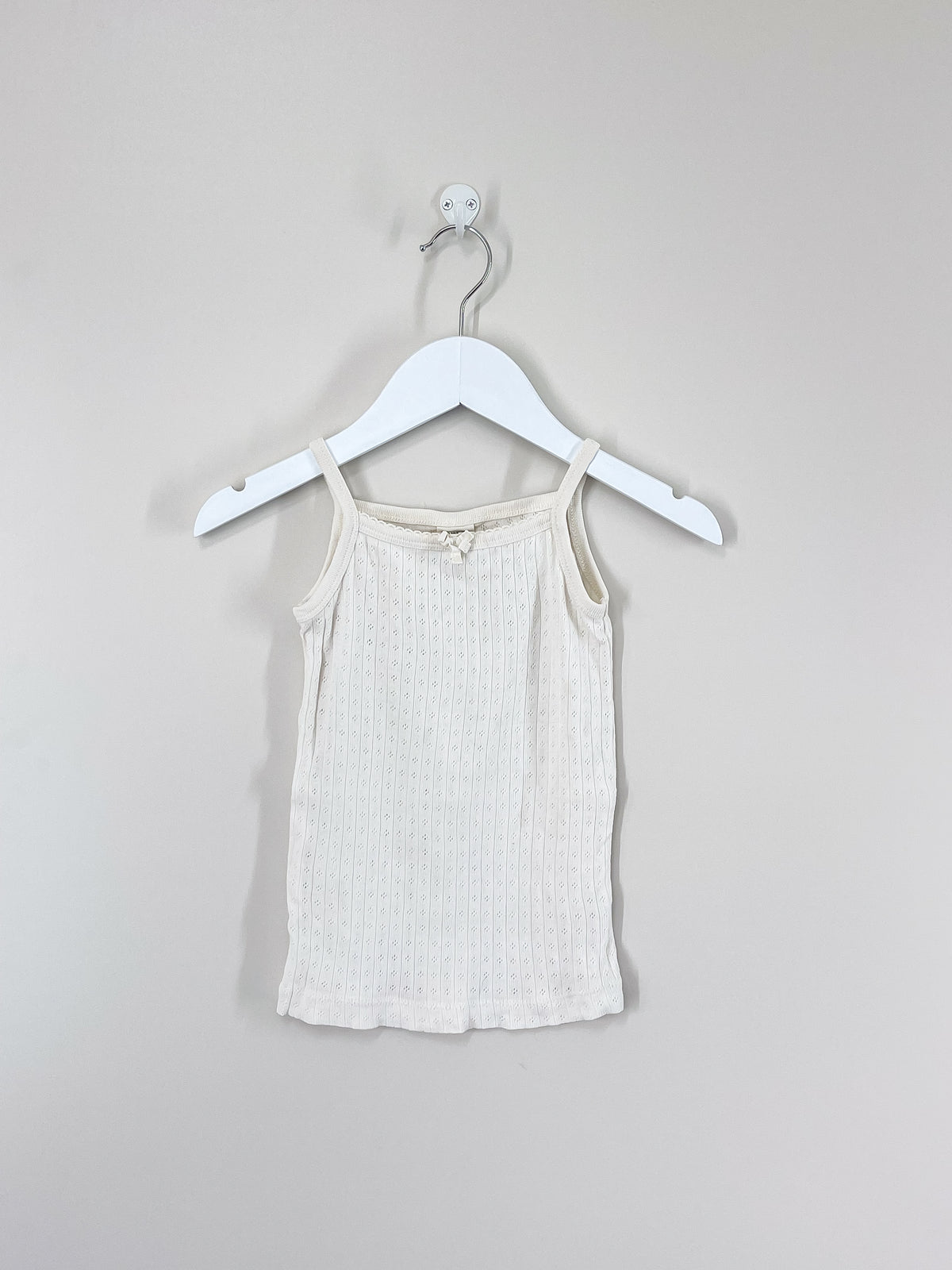 Nature Baby organic pointelle singlet top (2y)