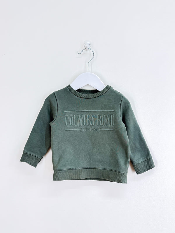 Country Road heritage crew sweatshirt (0-3m)