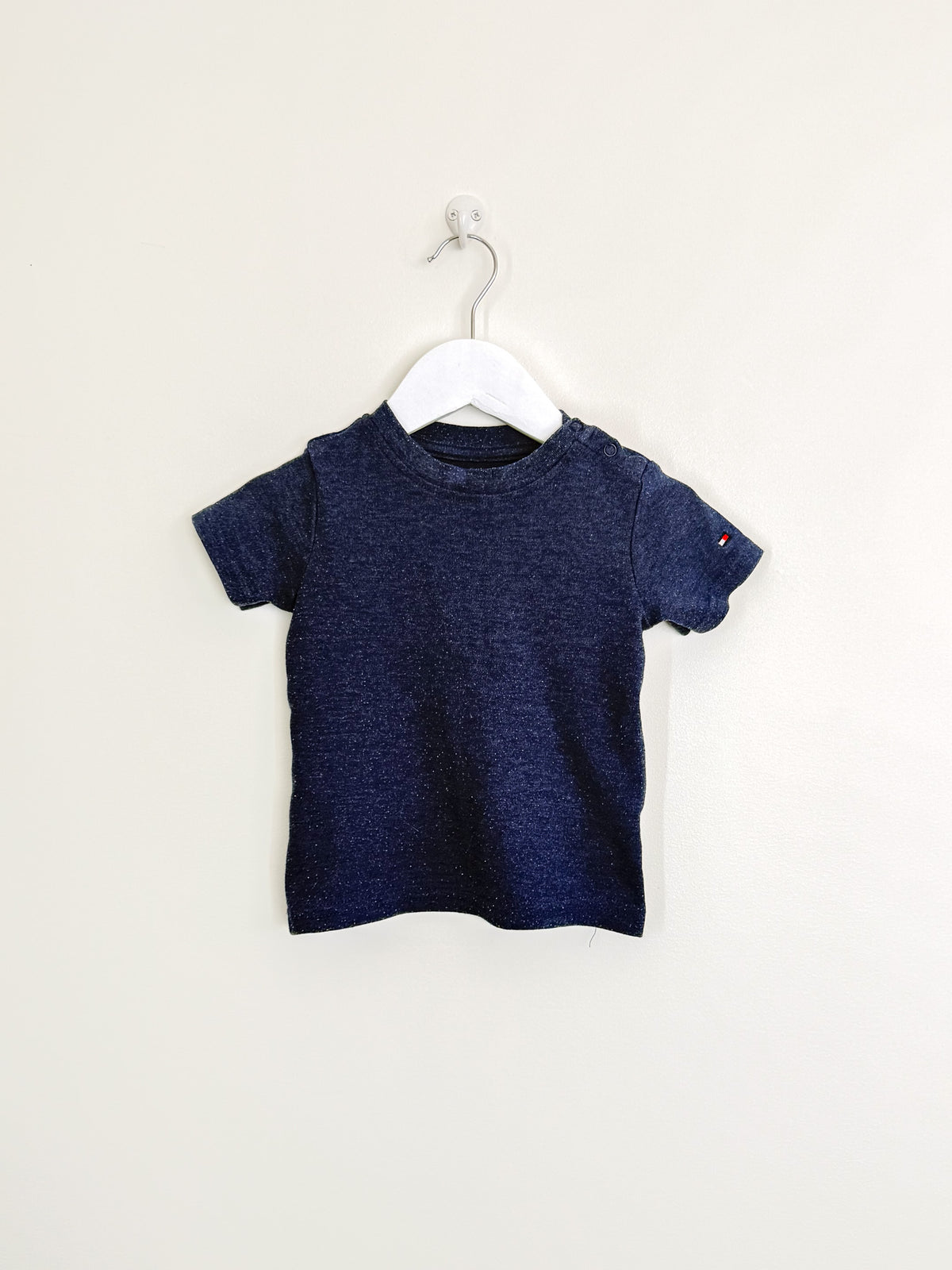 Tommy Hilfiger blue marle tee (12m)