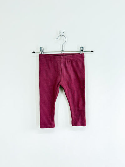 Teeny Weeny rib leggings (6-12m)