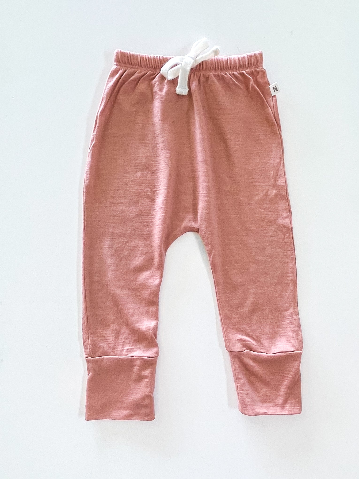 Nature Baby merino drawstring pants (0-3m)