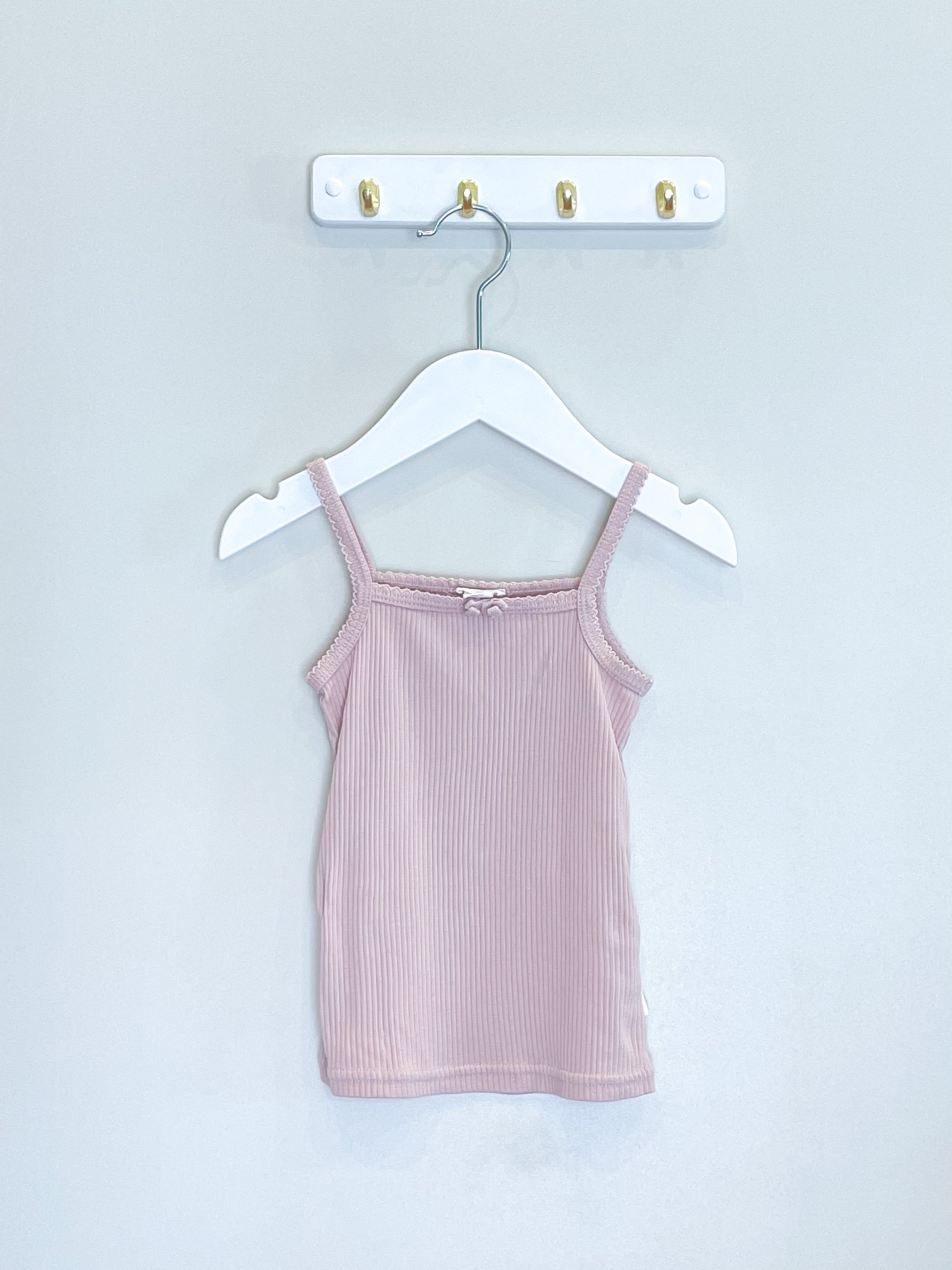 Jamie Kay organic ribbed singlet - rosie (2y)
