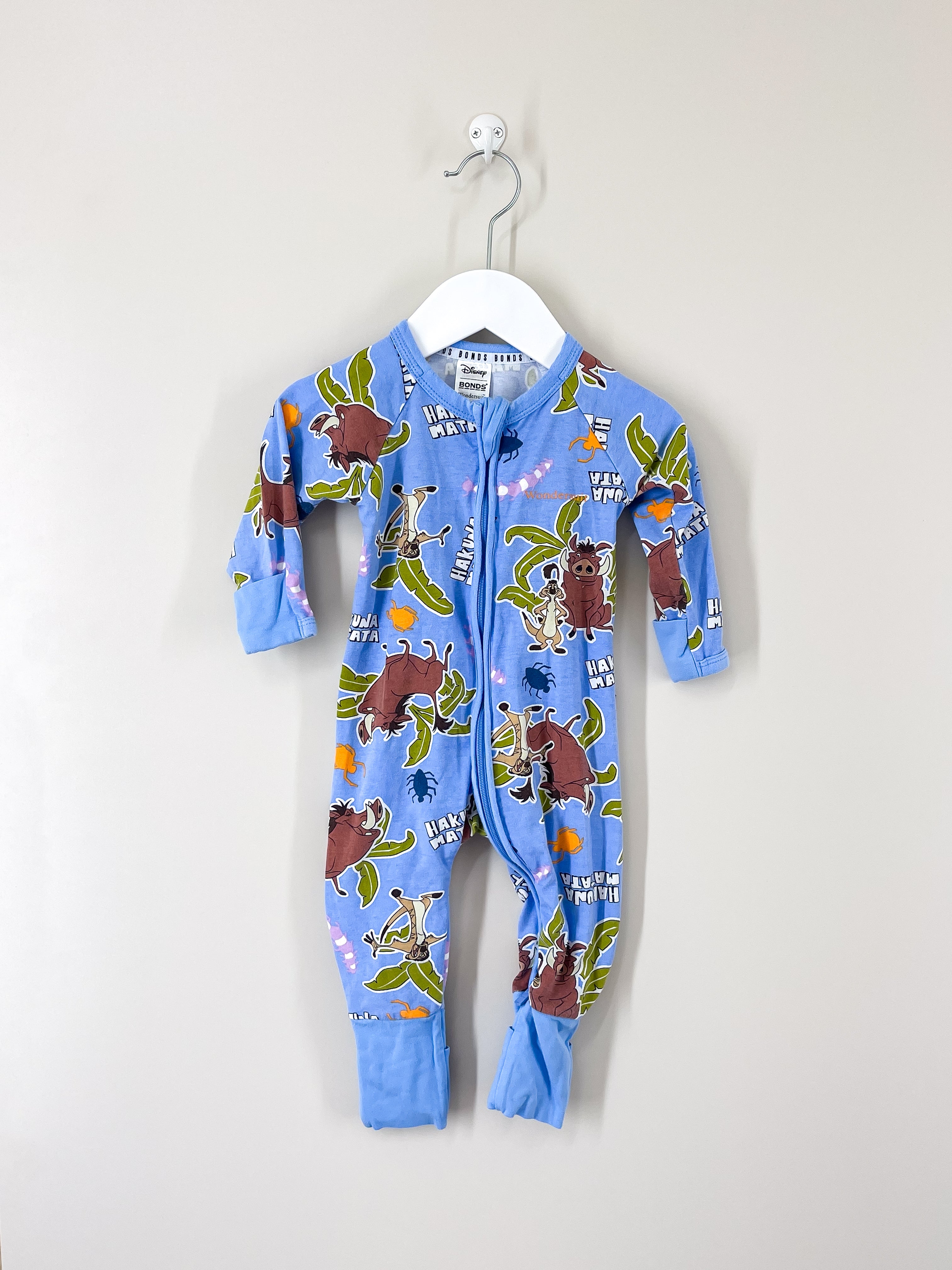 Bonds x The Lion King wondersuit (3-6m)