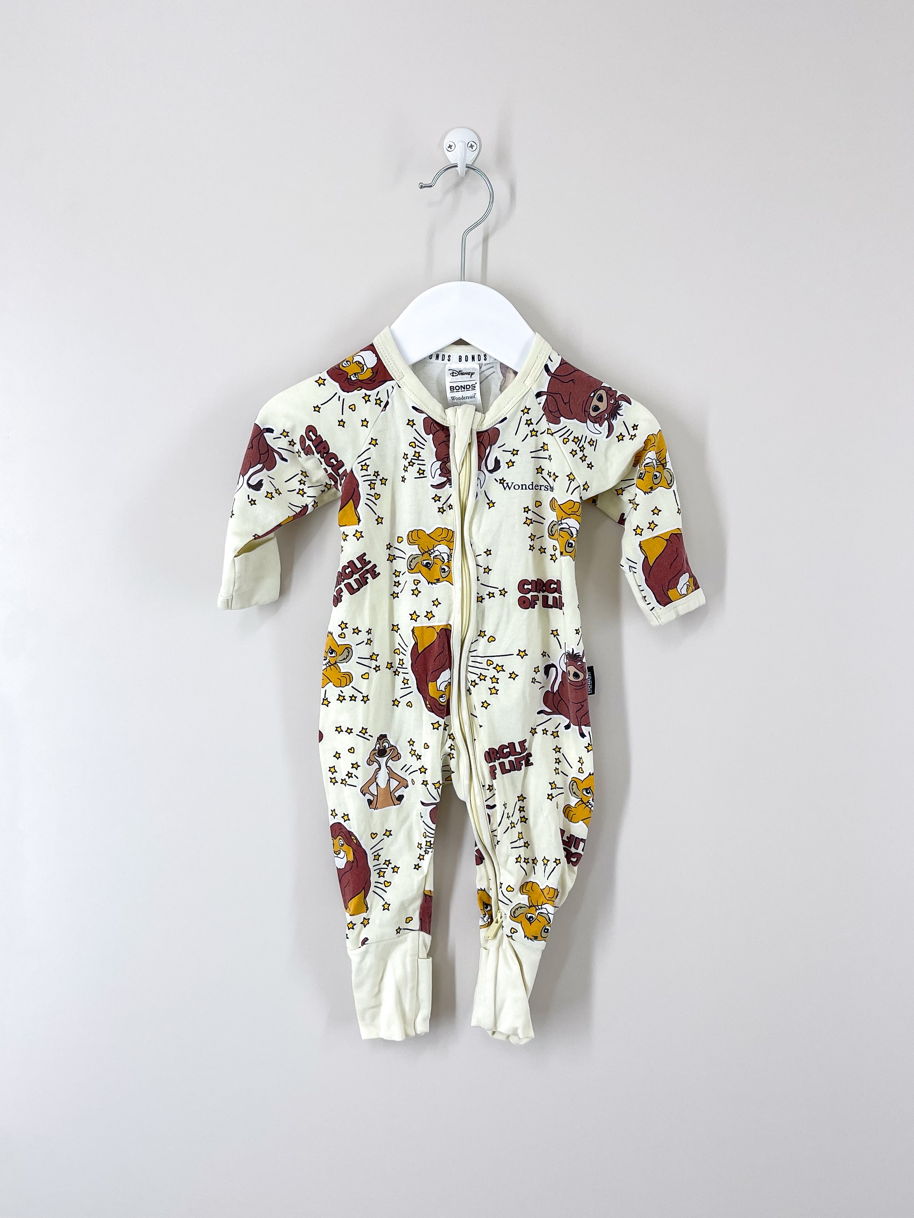 Bonds x The Lion King wondersuit (0-3m)