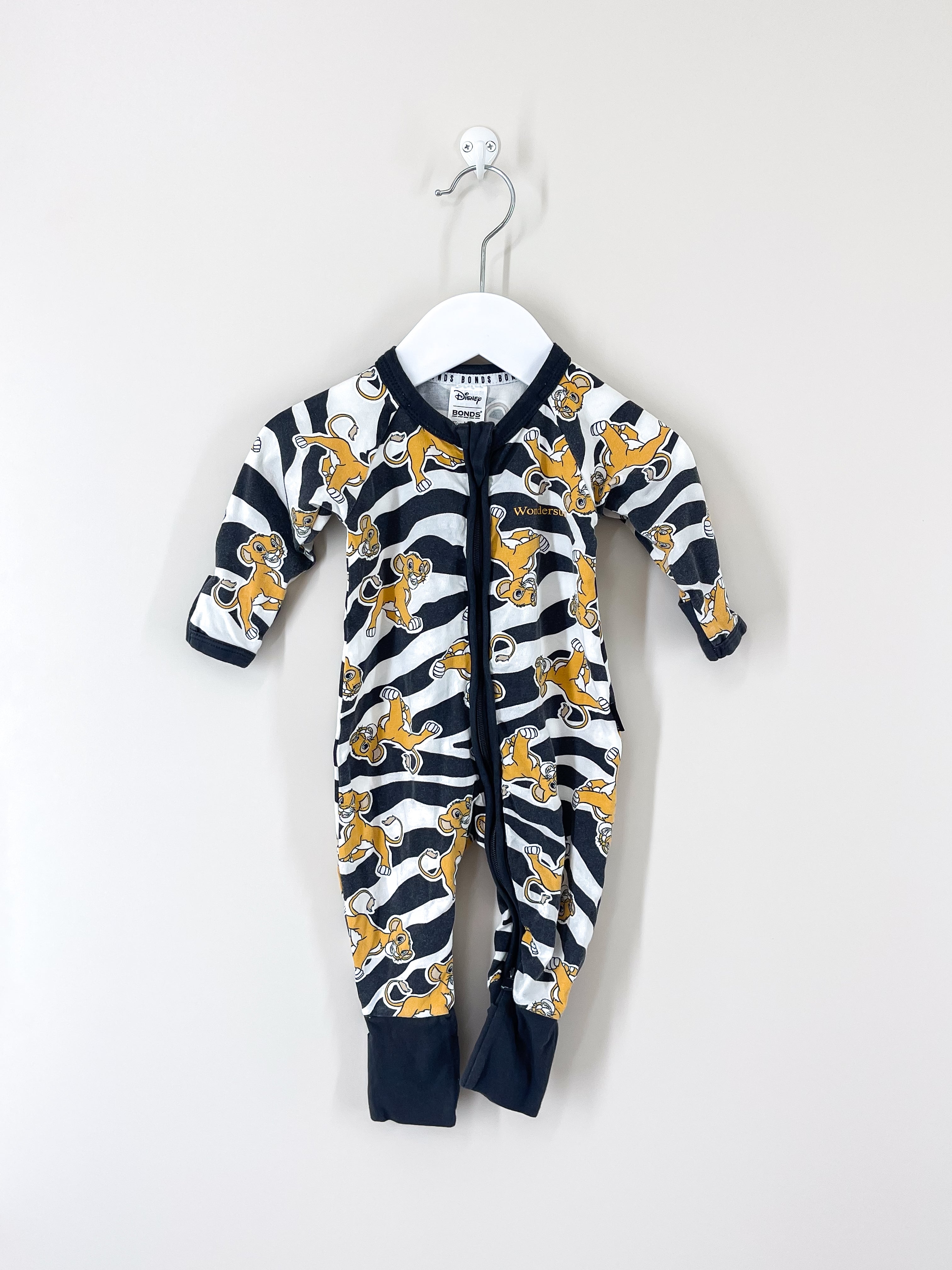Bonds x The Lion King wondersuit (0-3m)