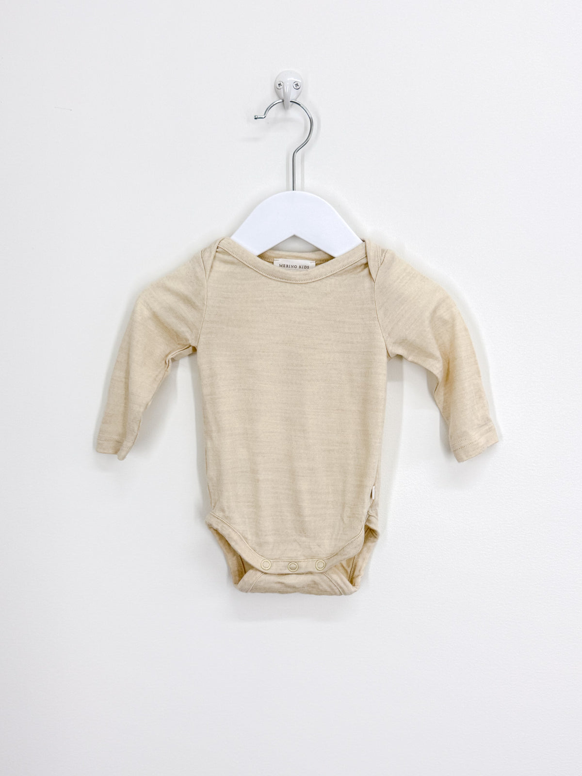 Merino Kids merino long sleeve envelope bodysuit (0-3m)