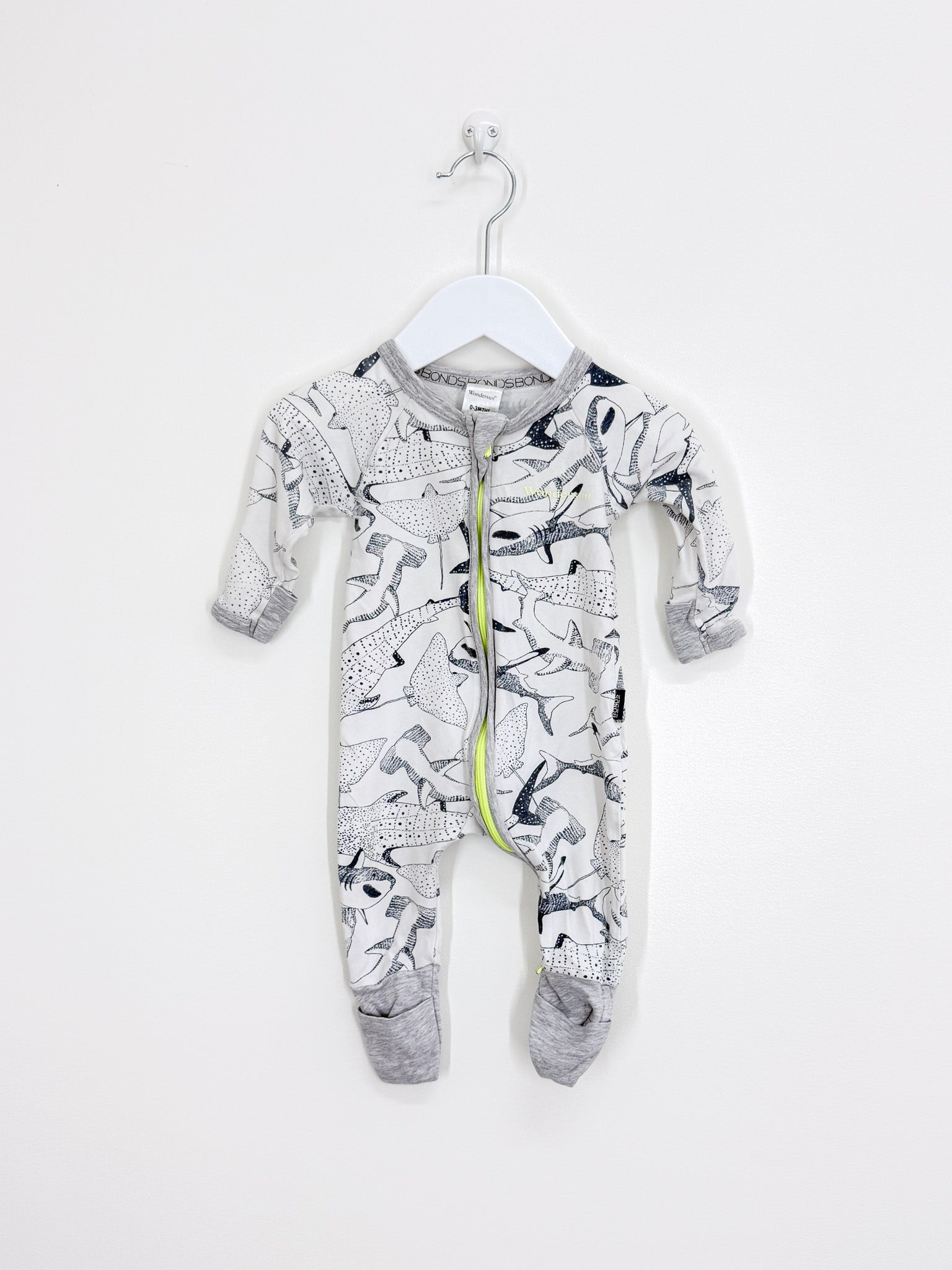 Bonds wondersuit - sea animals (0-3m)