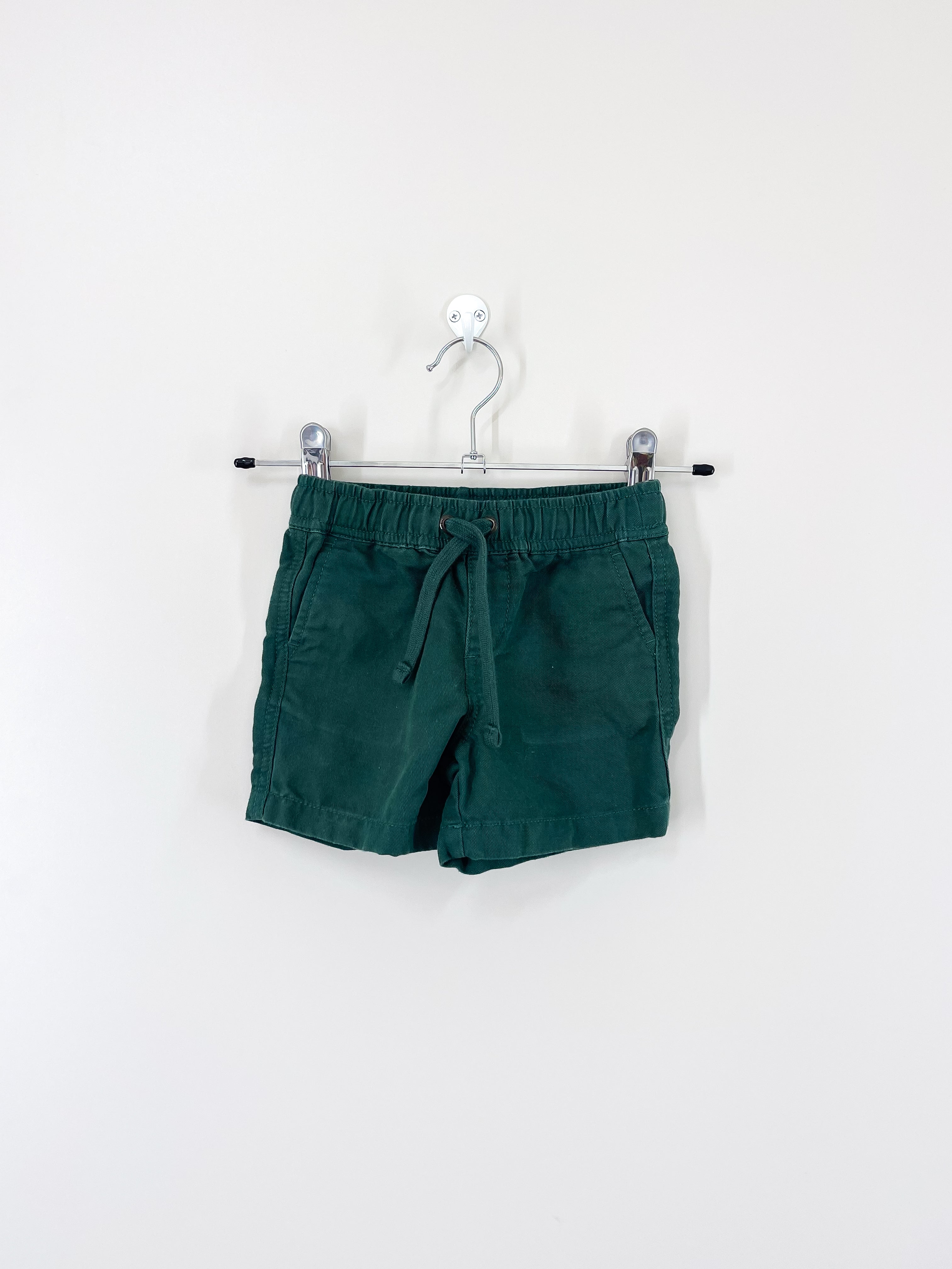 Country Road cotton linen shorts - pine (6-12m)
