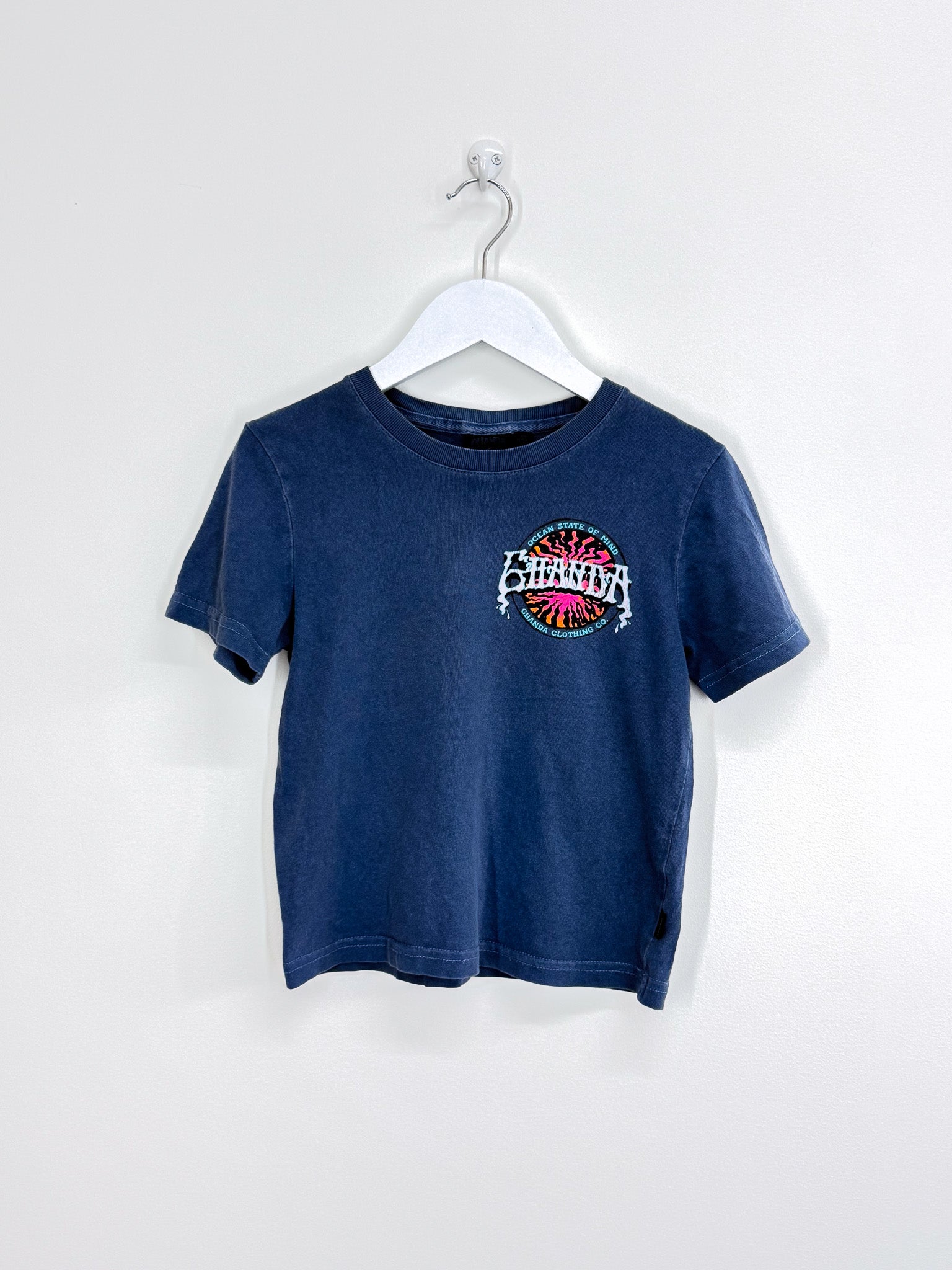 Ghanda vintage wash logo tee (3-4y)