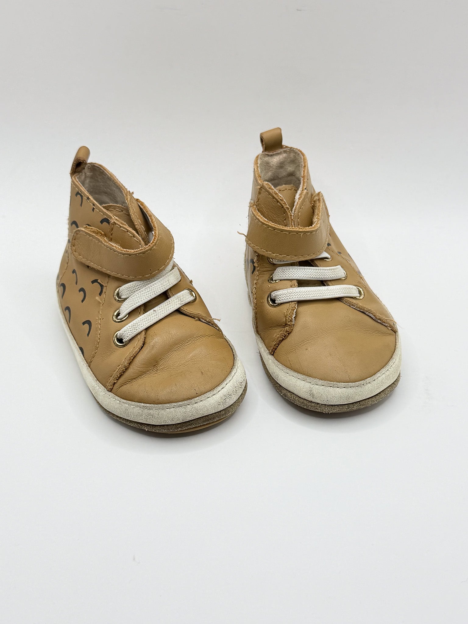 Pretty Brave tan hi top boots (21EU)