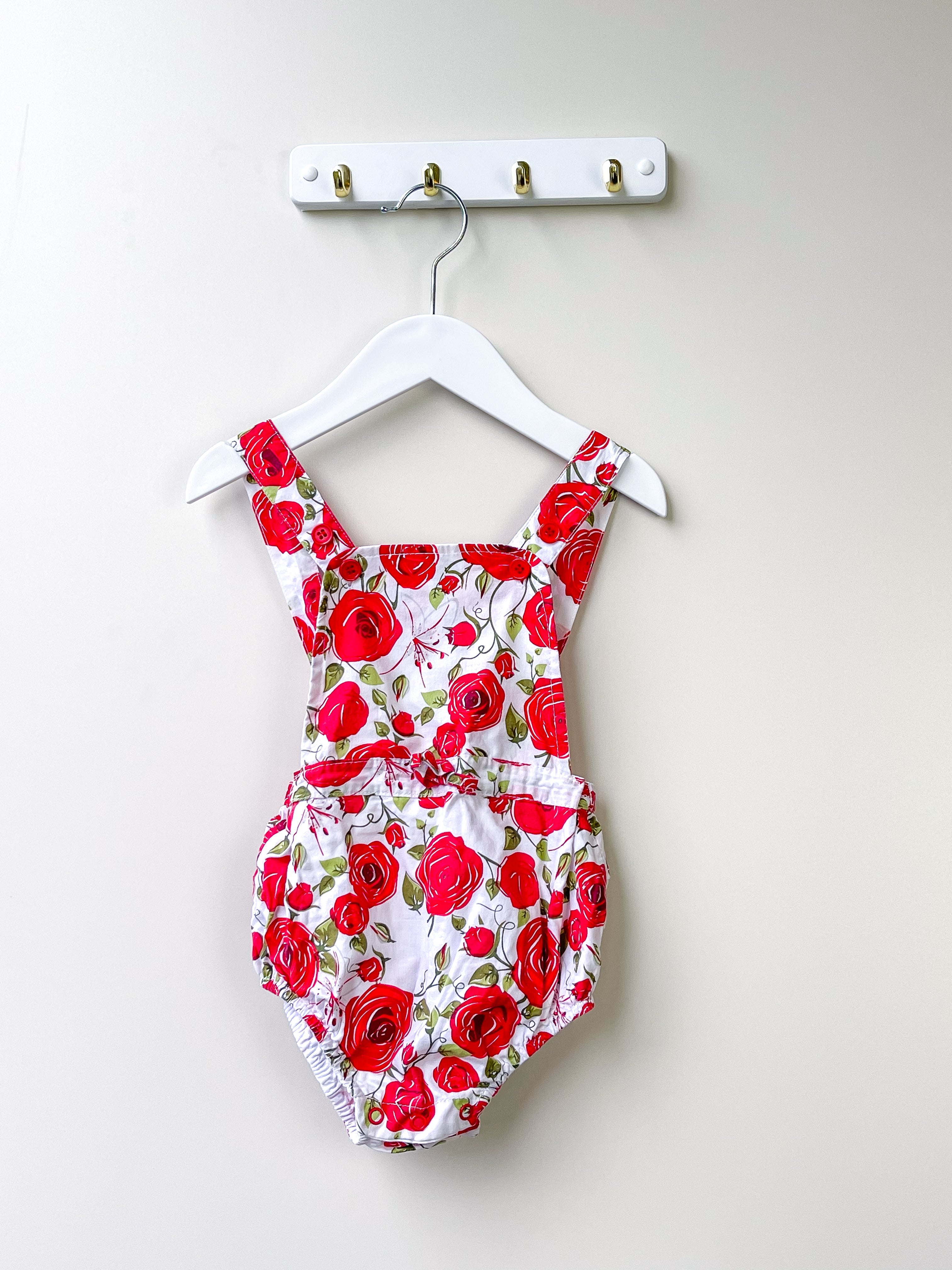 Teeny Weeny roses playsuit (6-9m)