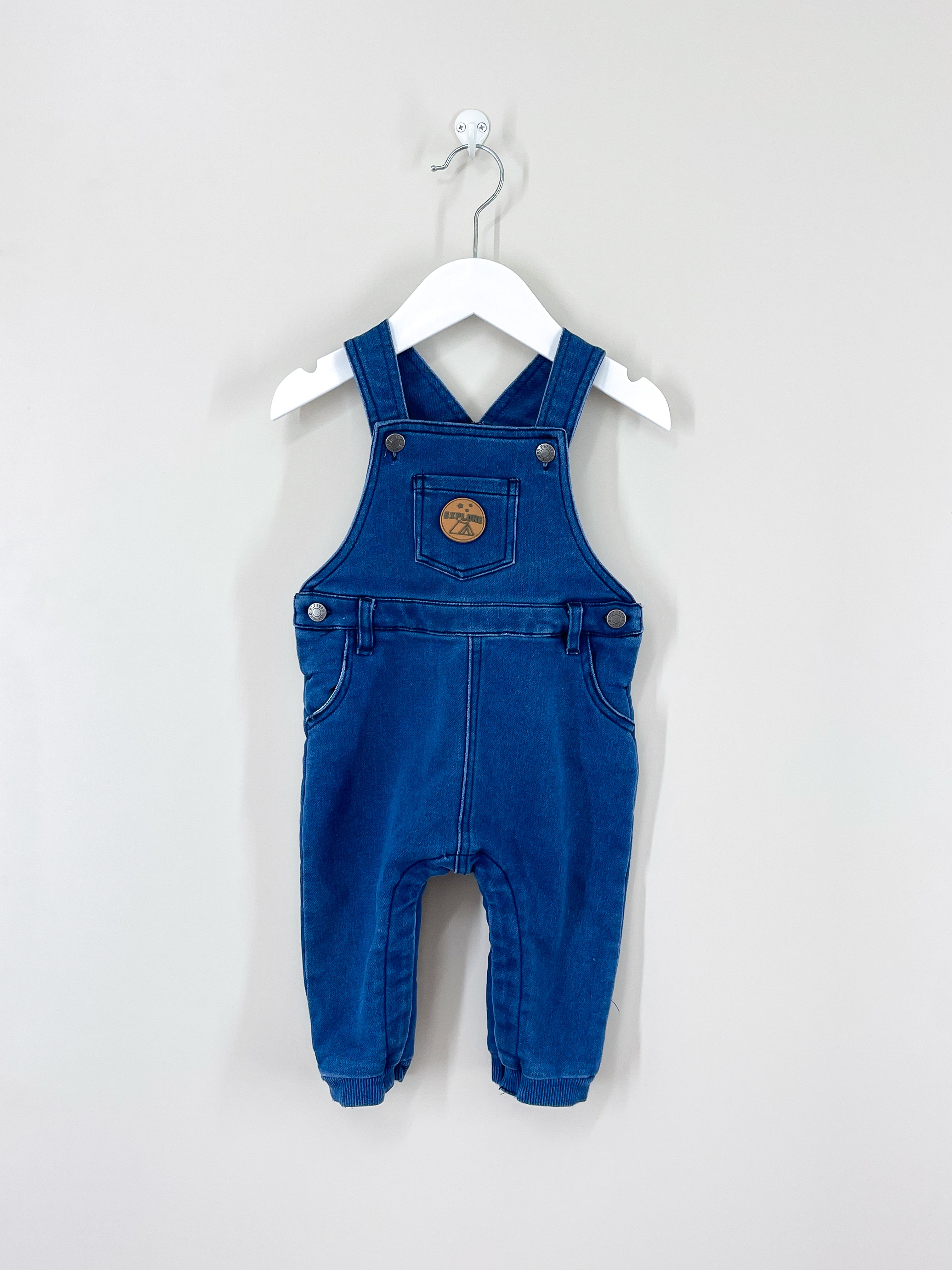 Teeny Weeny explorer soft denim overalls (6-12m)