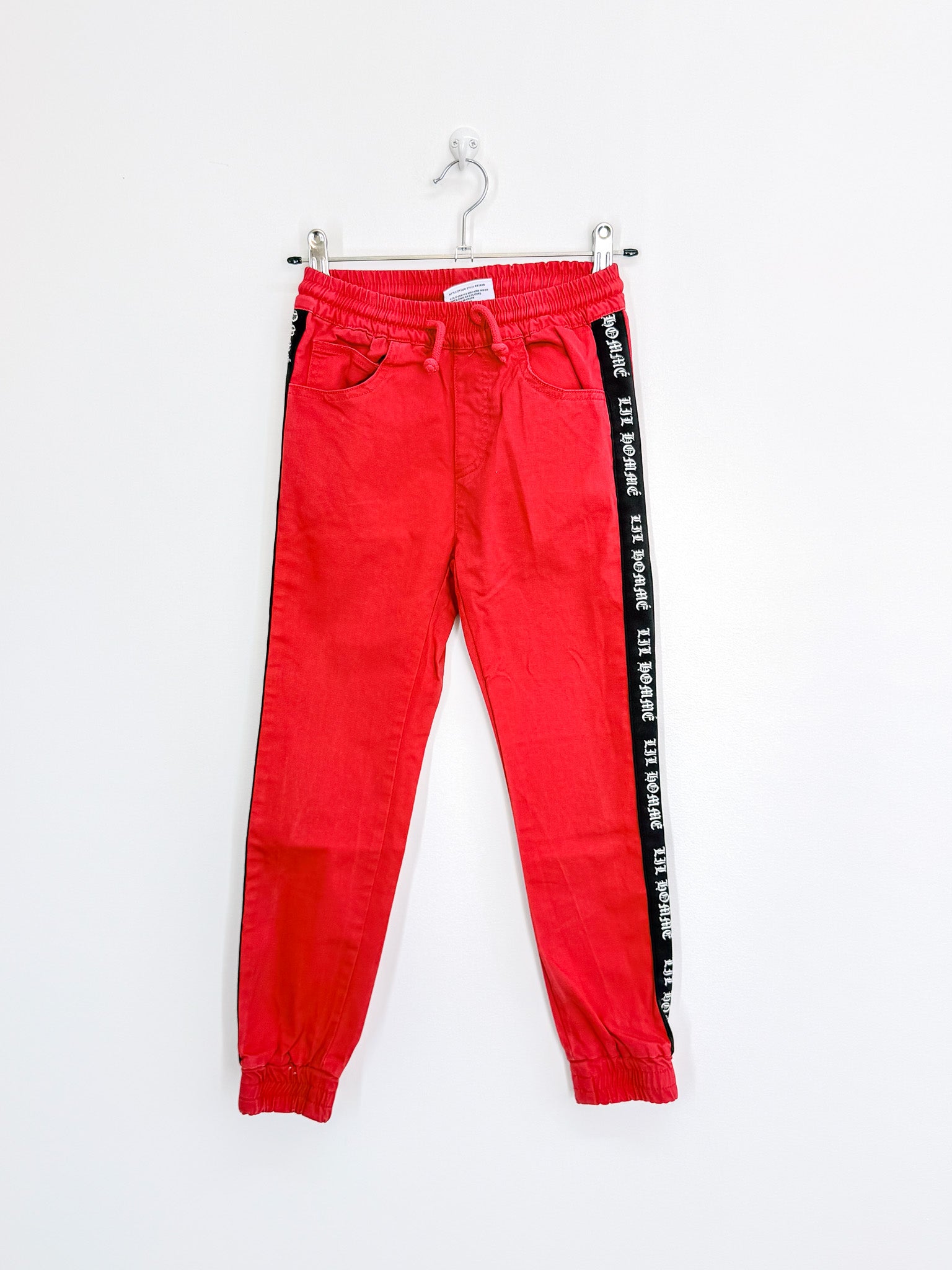 Lil Hommé denim drawstring joggers (6-7y)