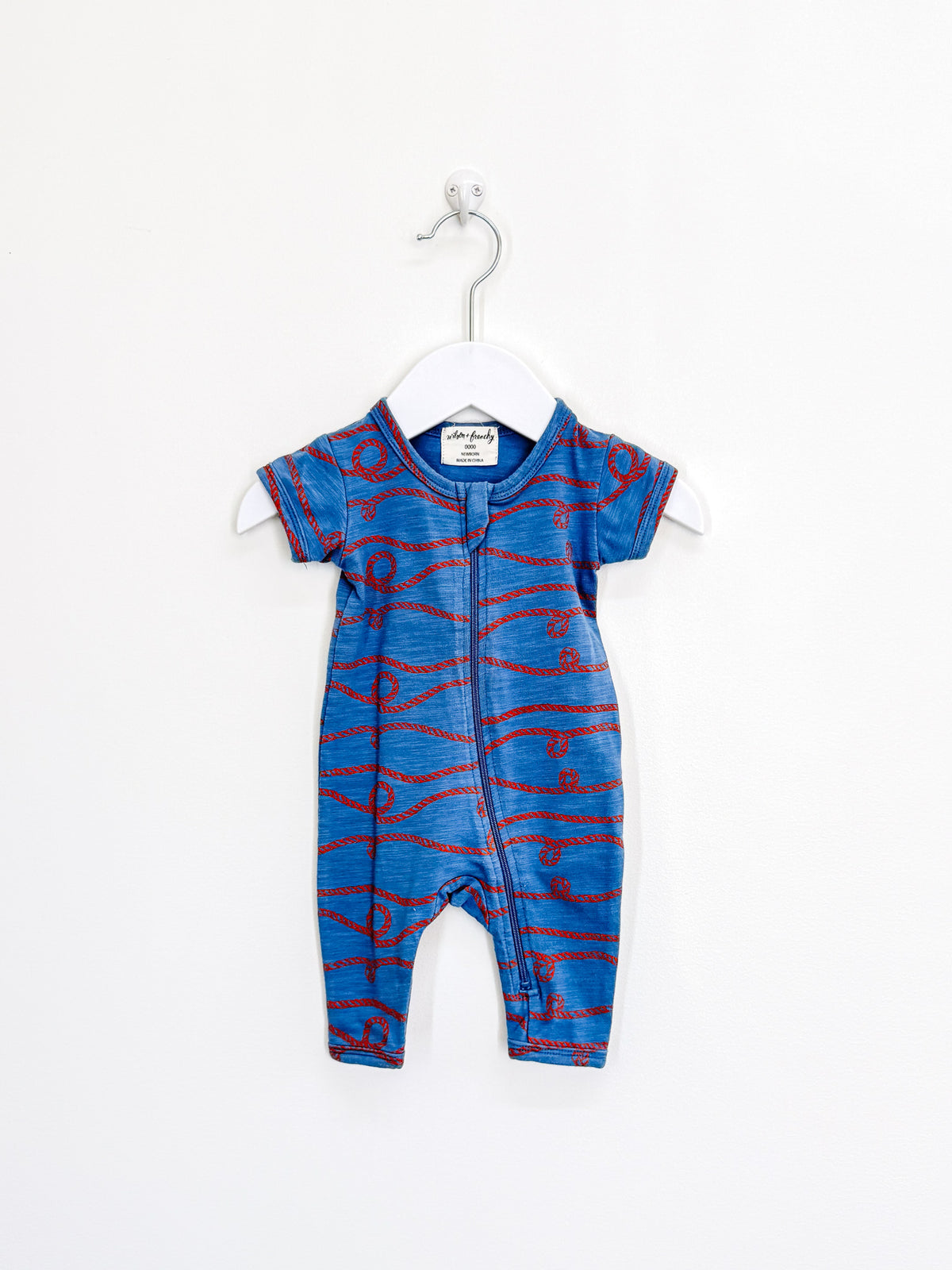 Wilson & Frenchy organic zipsuit - rope (newborn)