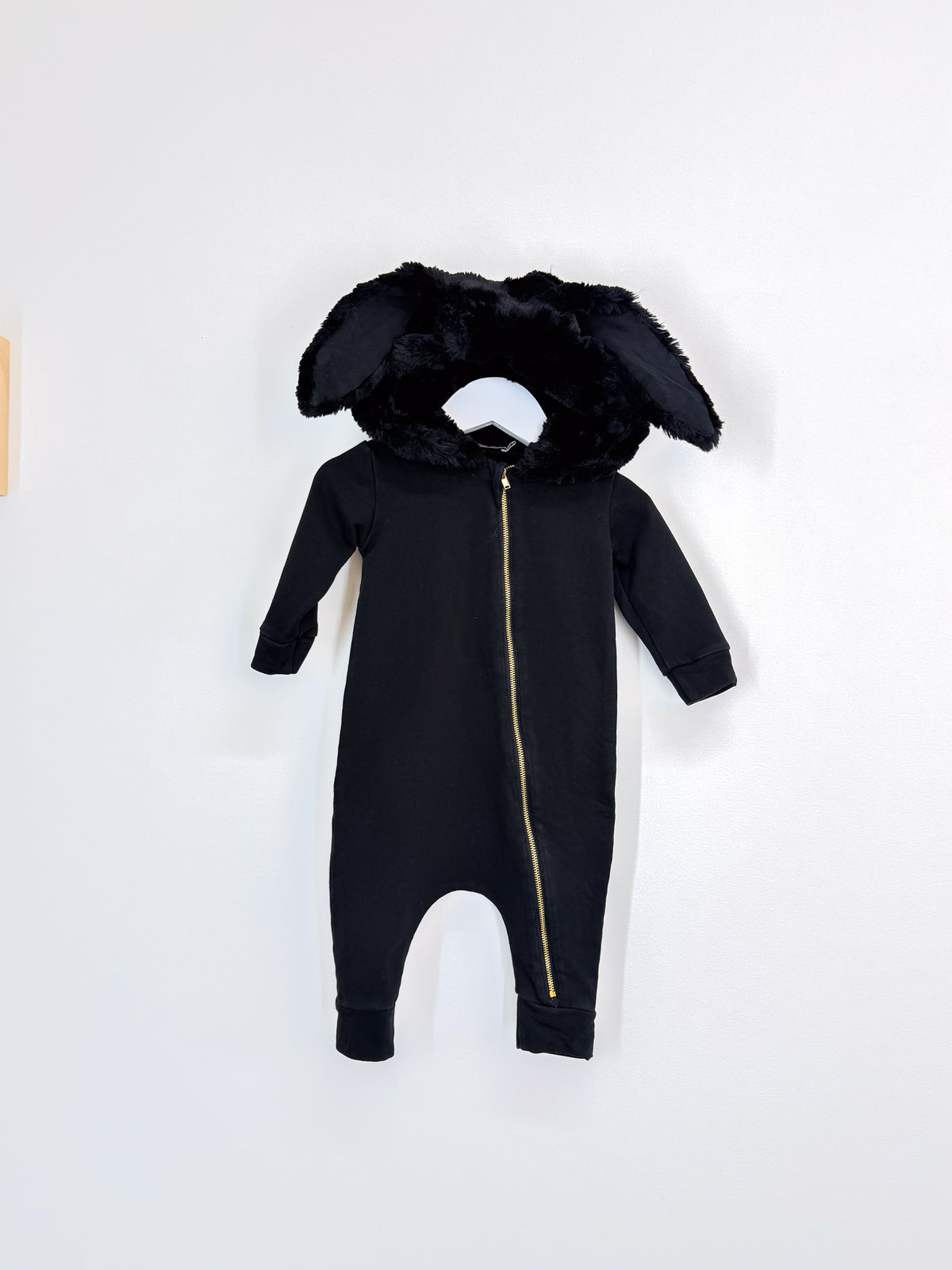 Carbon Soldier bunny hooded romper (6-12m)