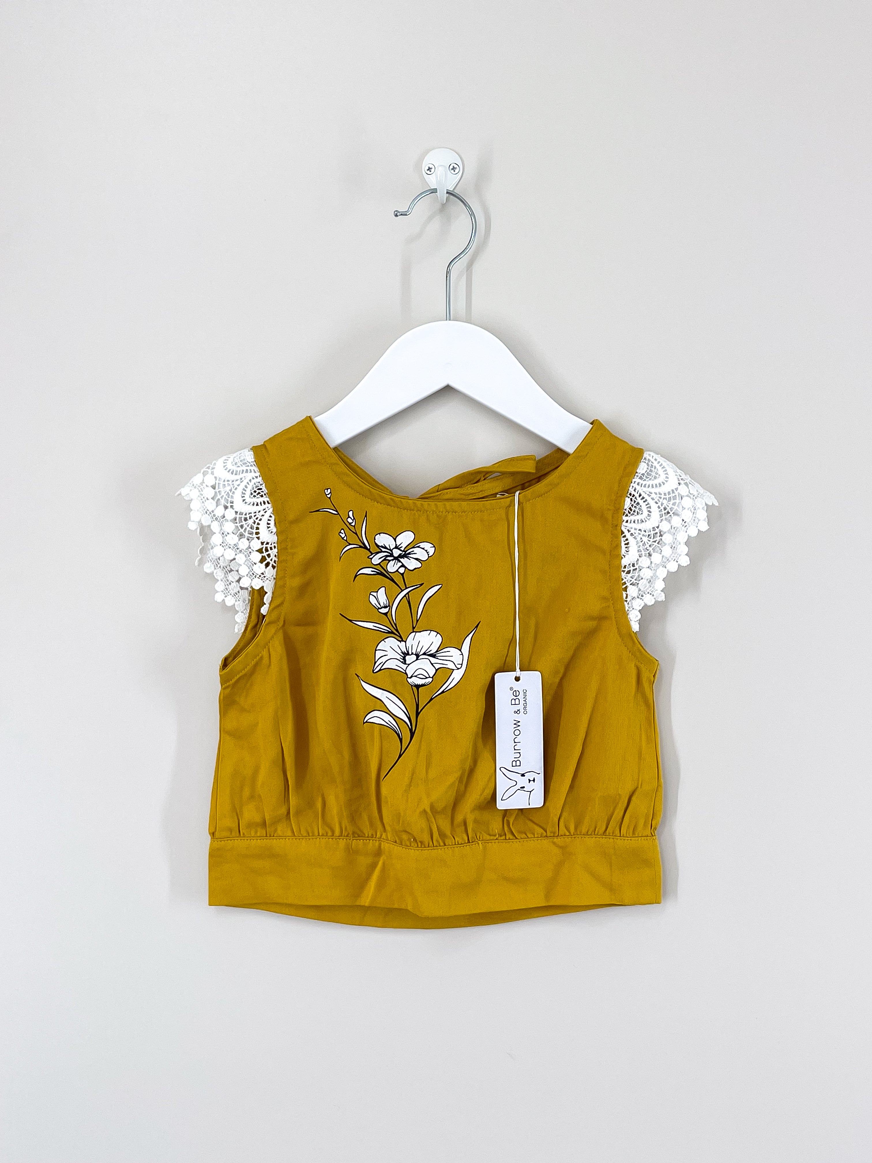 BNWT Burrow & Be organic summer floral fleur singlet (2y)