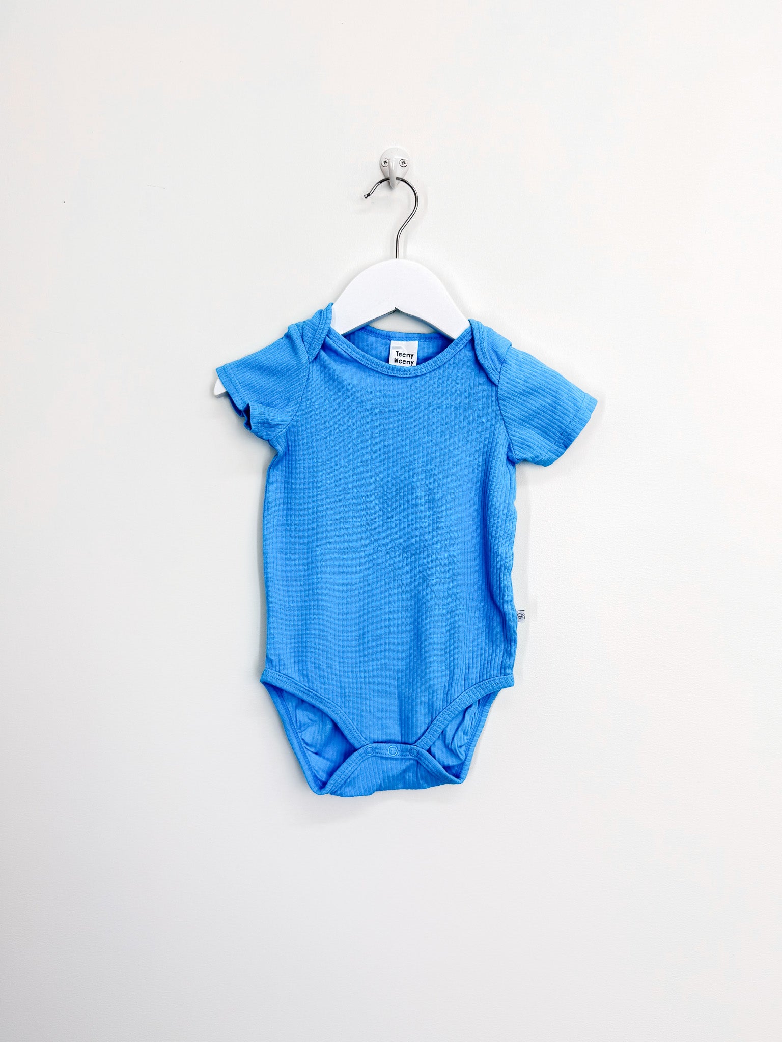 Teeny Weeny short sleeve rib bodysuit - sky blue (12-18m)