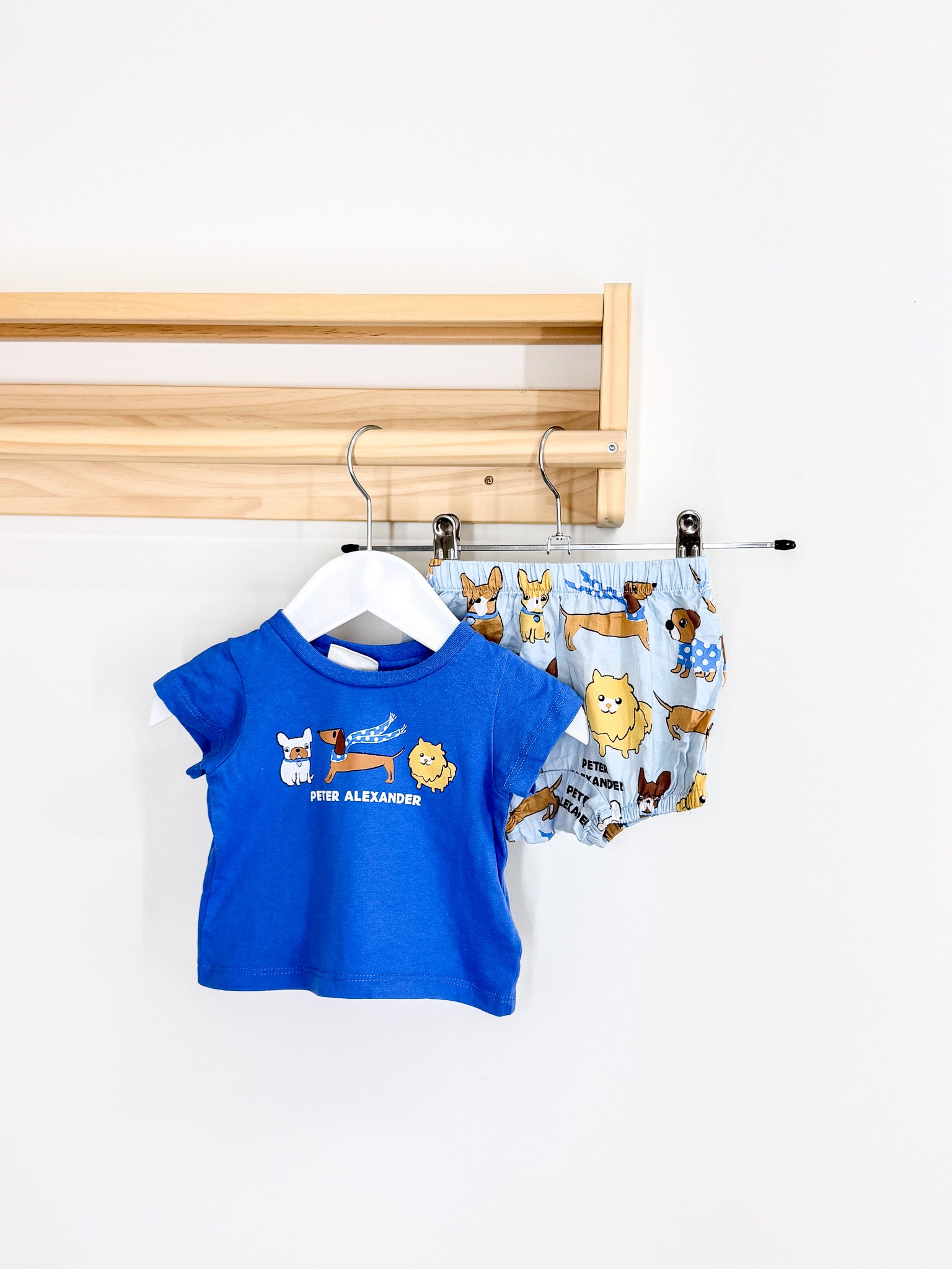 Peter Alexander puppies PJ set (0-3m)