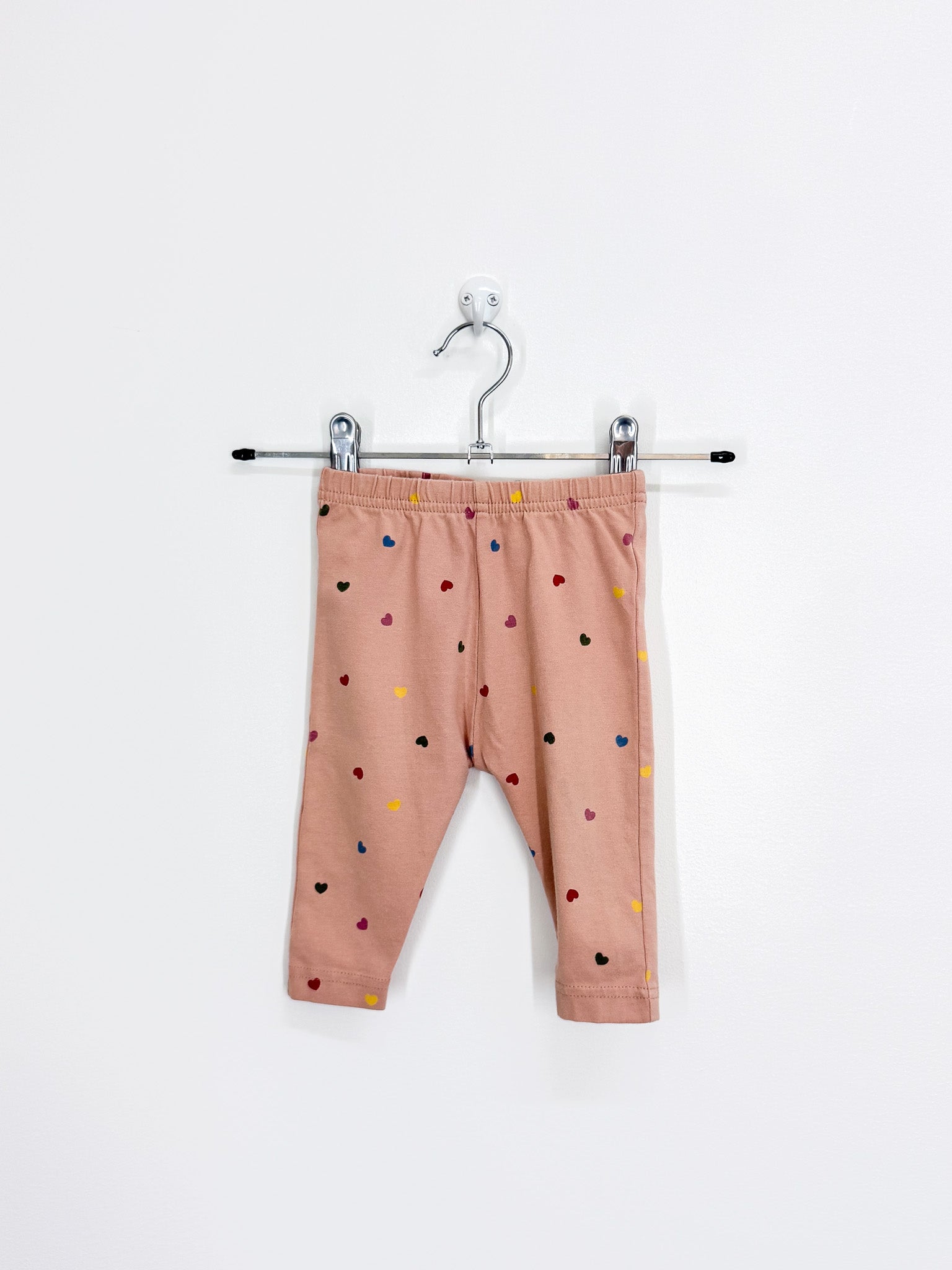 Nature Baby organic leggings - hearts (3-6m)