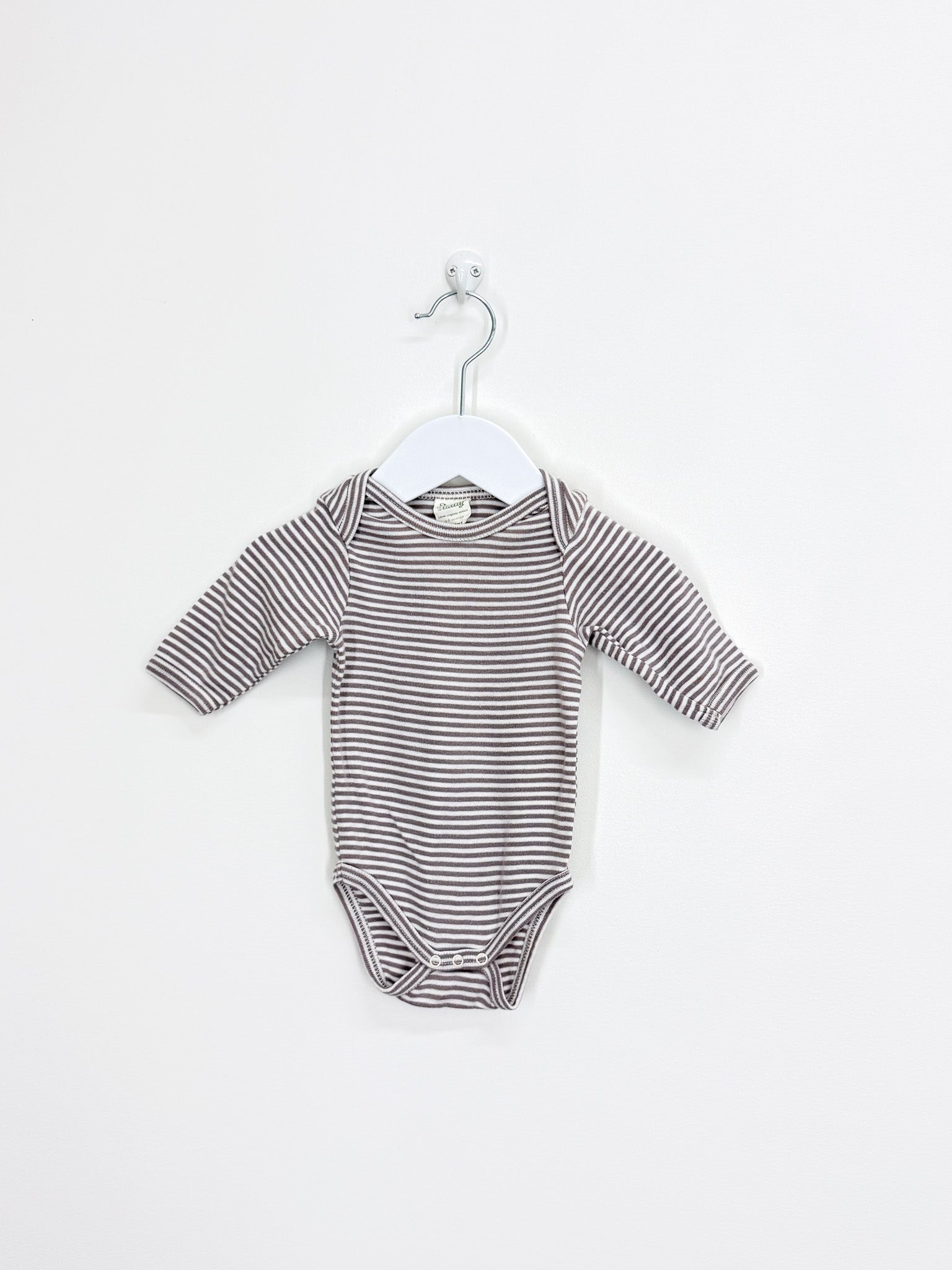 Nature Baby organic bodysuit - stripe (0-3m)