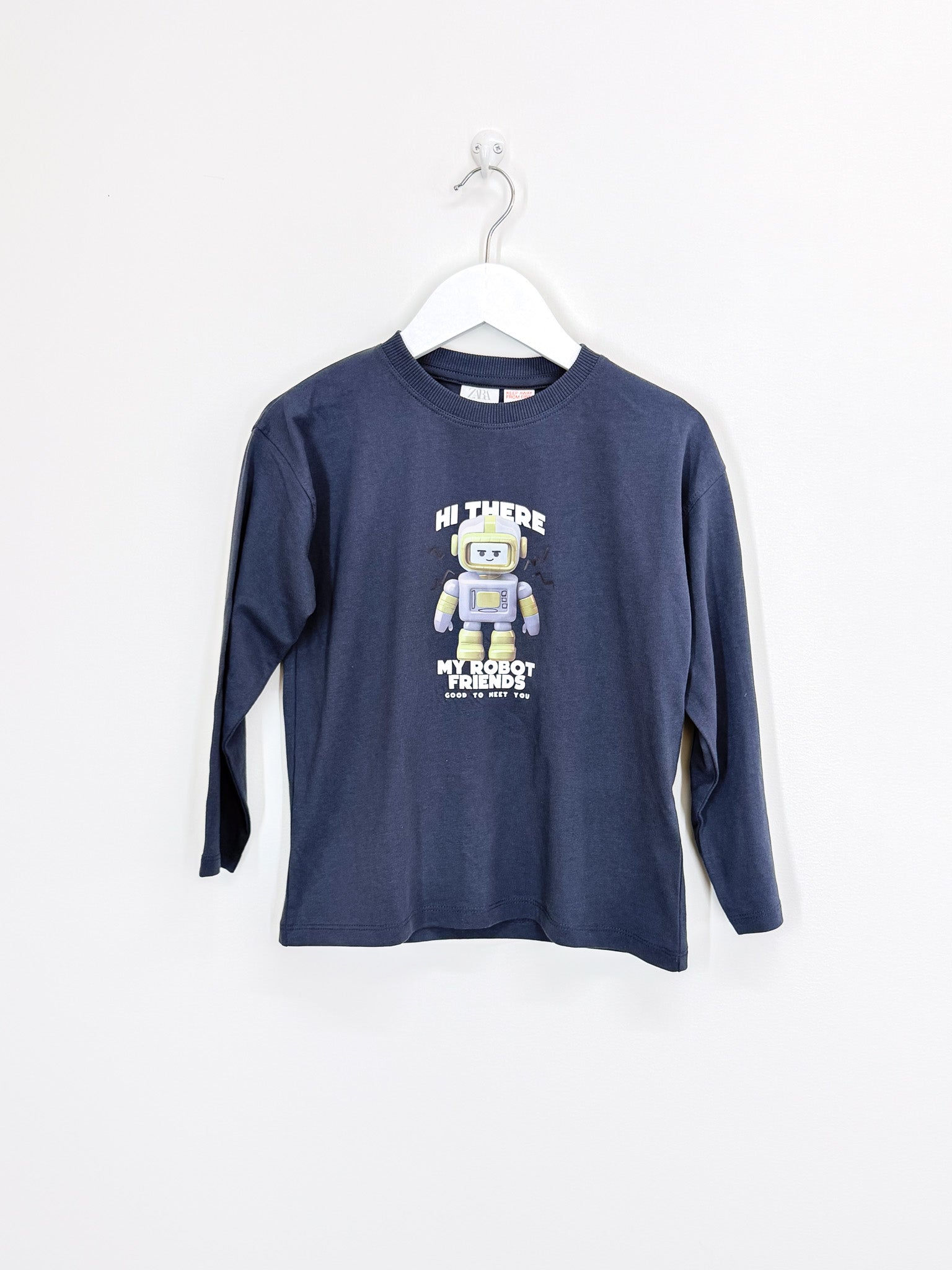 Zara robot long sleeve tee (5y)