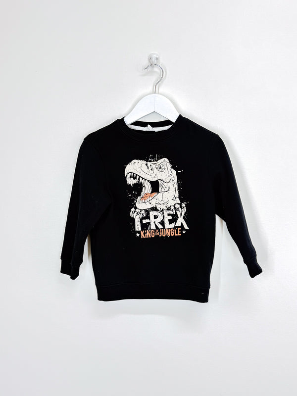 Mac & Ellie t-rex crew sweatshirt (4y)