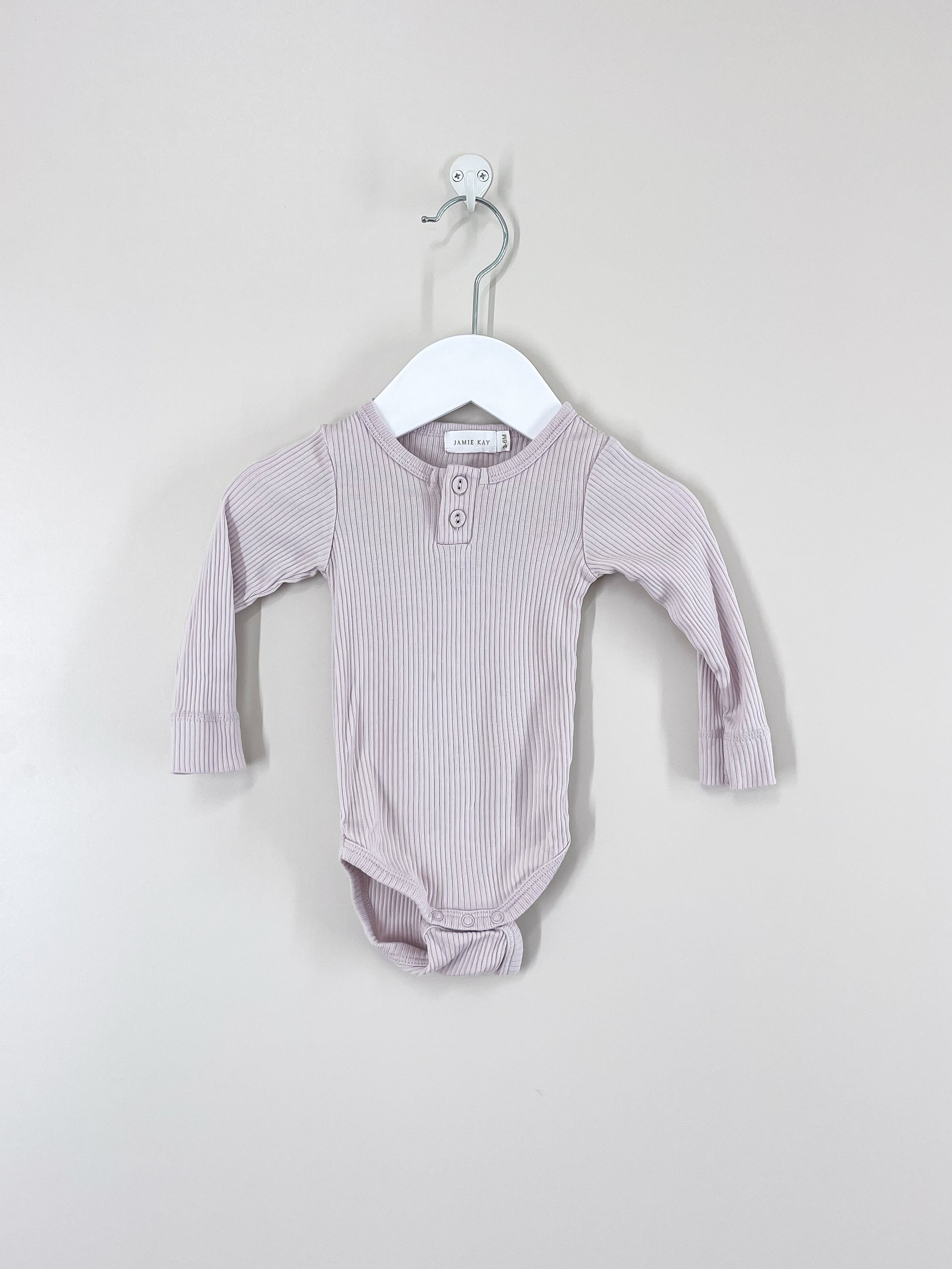 Jamie Kay organic rib bodysuit - luna (3-6m)