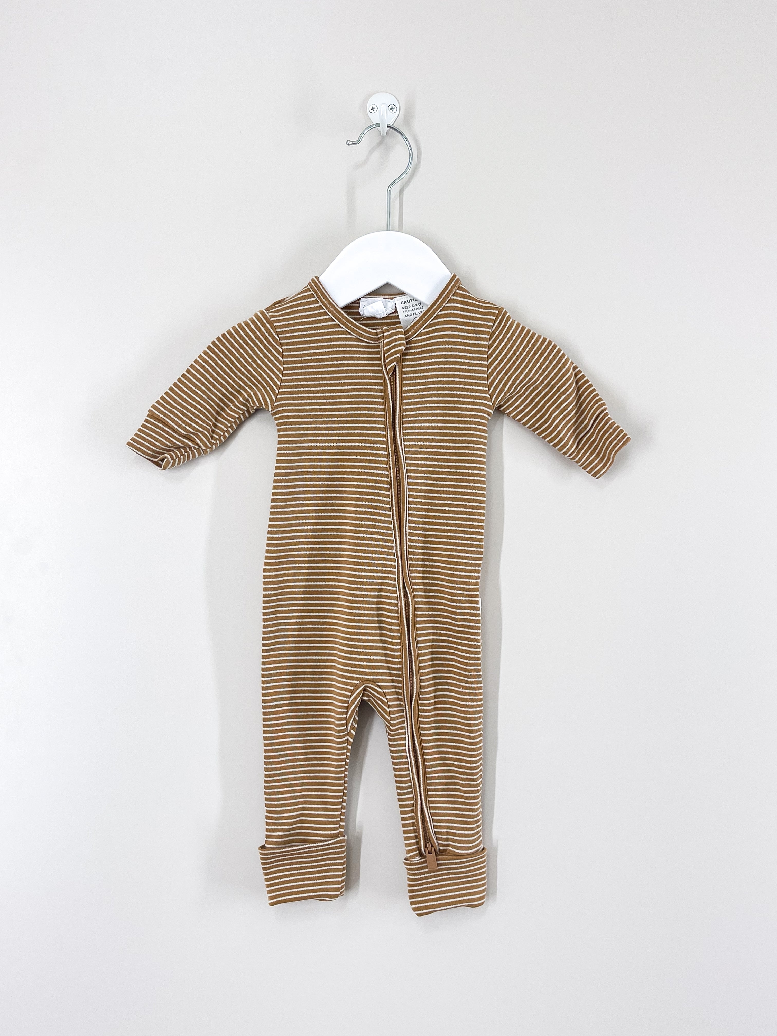 Jamie Kay frankie zip one piece - spiced cloud (newborn)