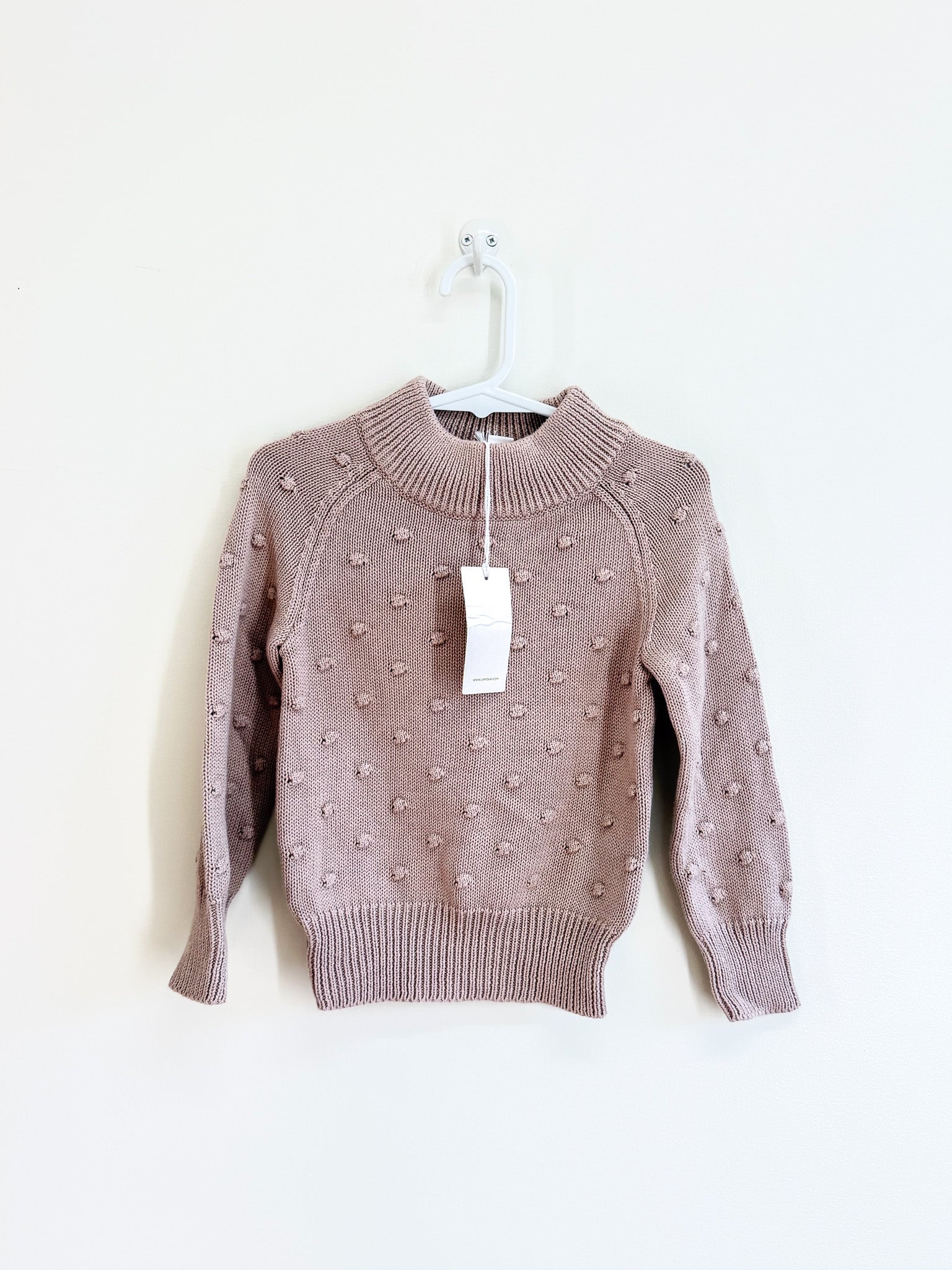 BNWT Jamie Kay OG dotty knit - rosebud (1y)